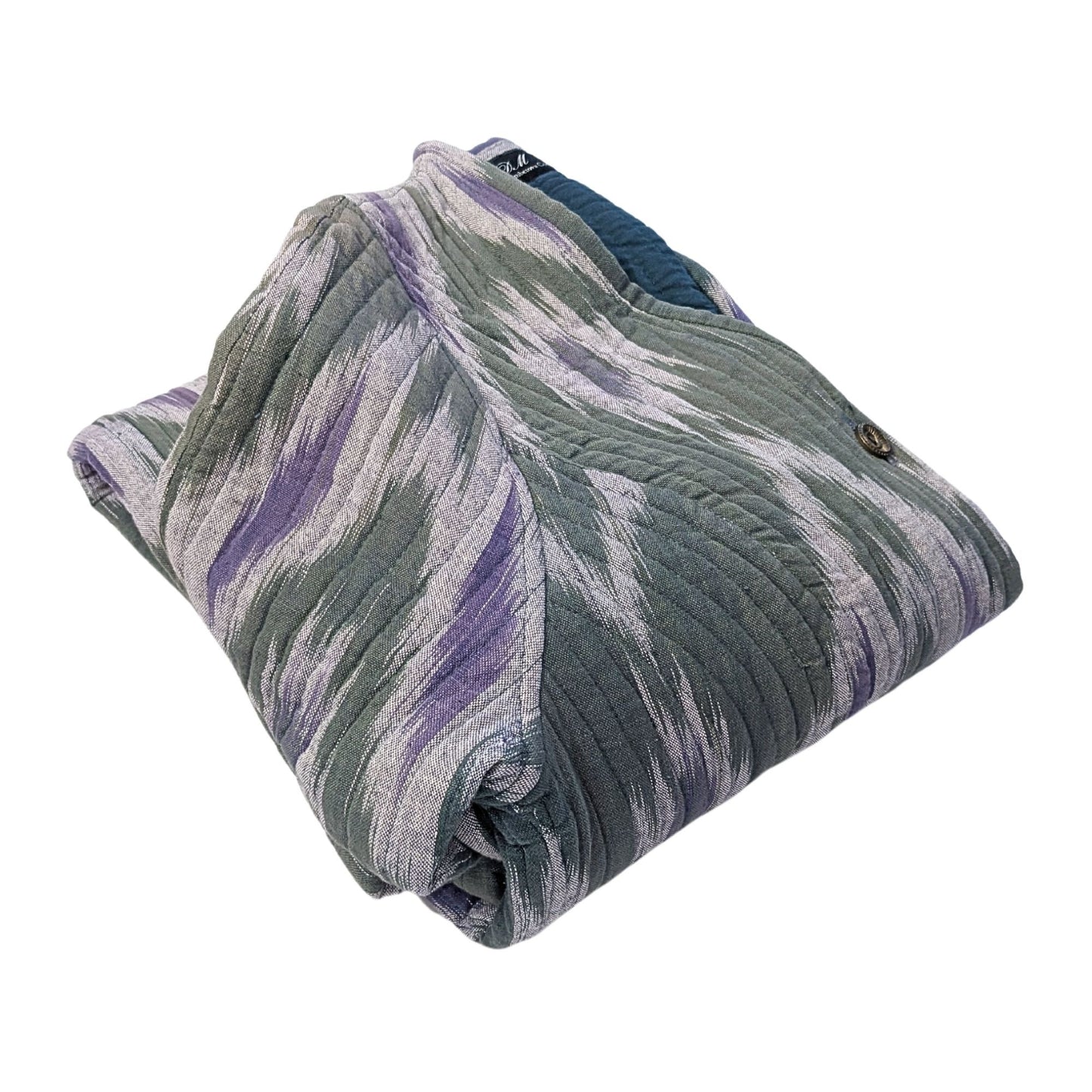 DINARA MAMBETOVA Central Asian Couture Handmade Uzbek Ikat Chapan Size L