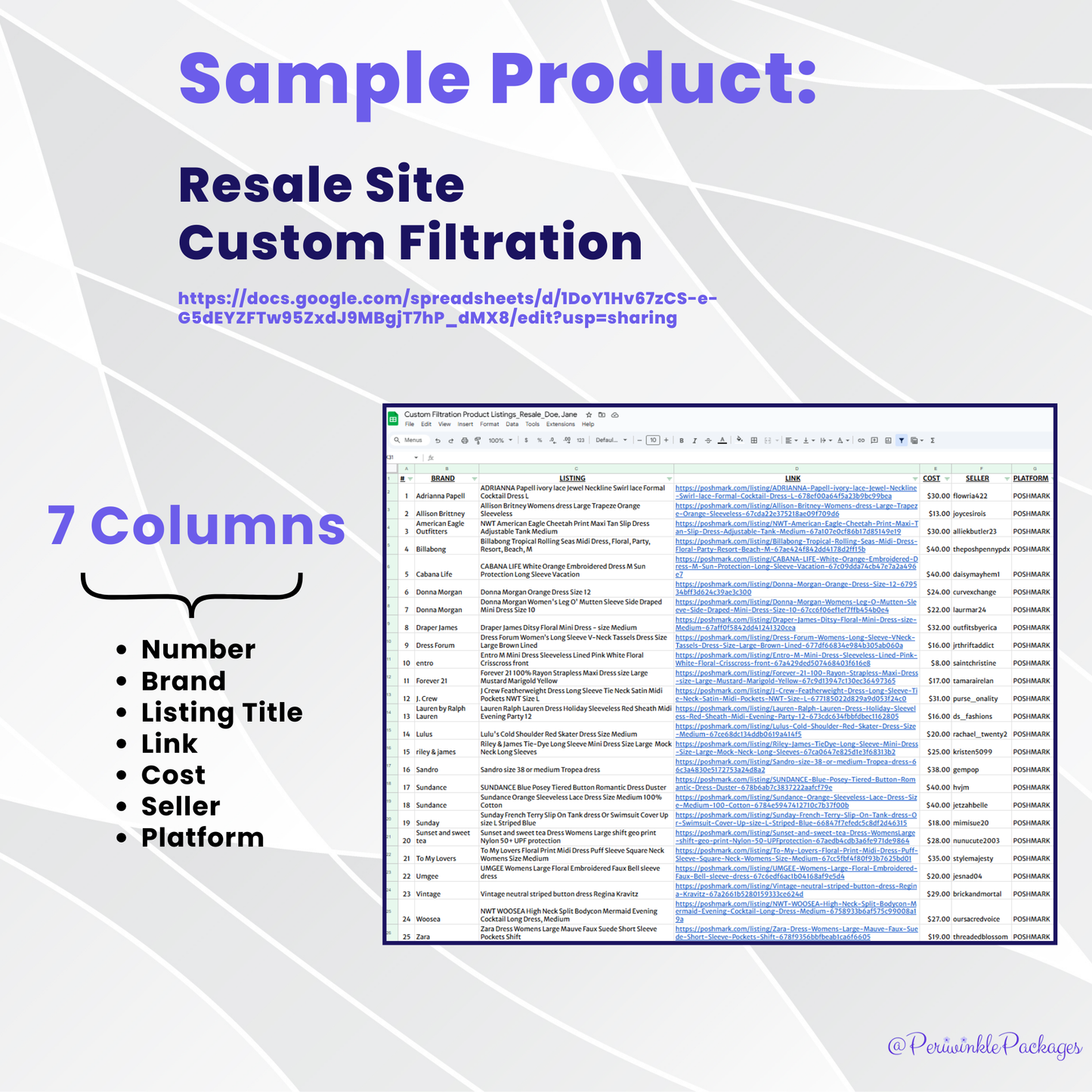 Advanced Search Filtering for Resale Databases