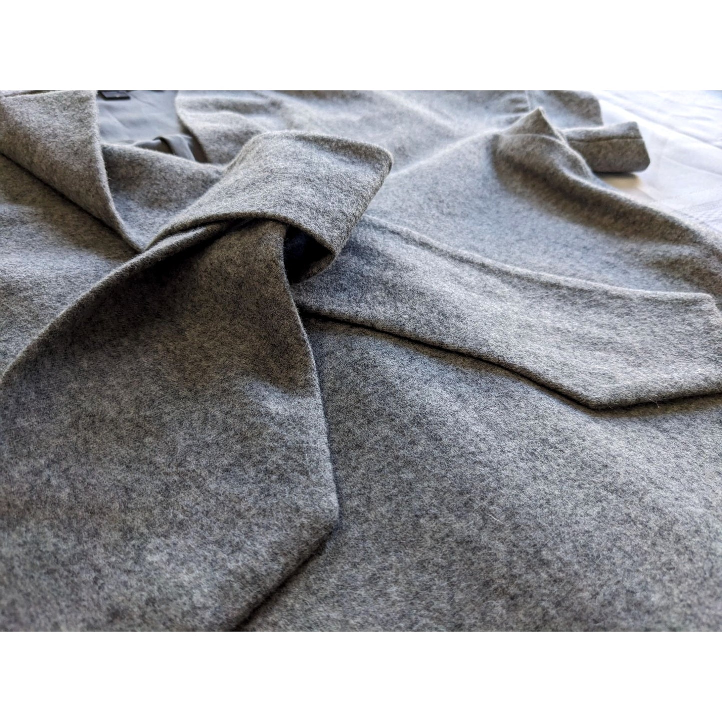 Vintage Y2K MARC JACOBS Wool-Nylon Gray Neck Tie Short Sleeve Shift Dress Size 2
