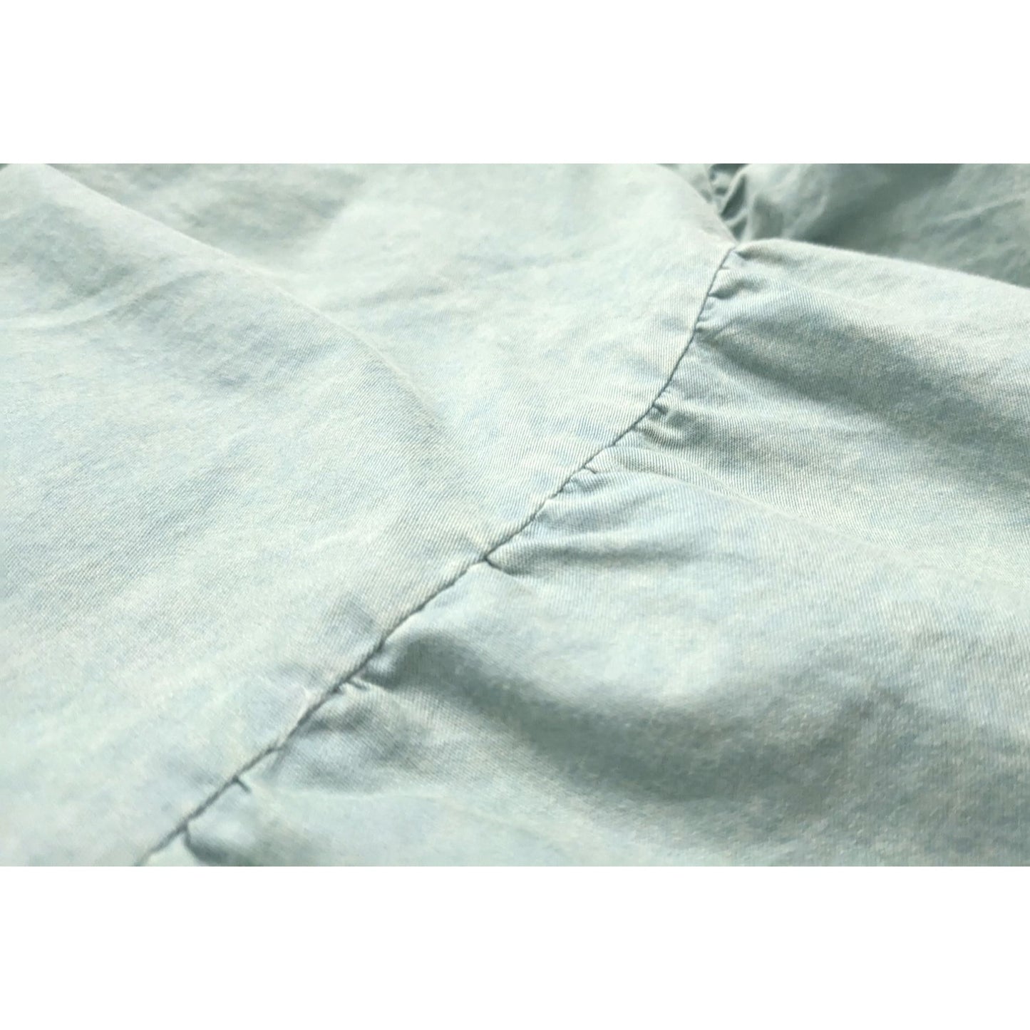 NWT AVA & VIV Sage Green Balloon Sleeve A-Line Dress 100% Cotton Size 2X