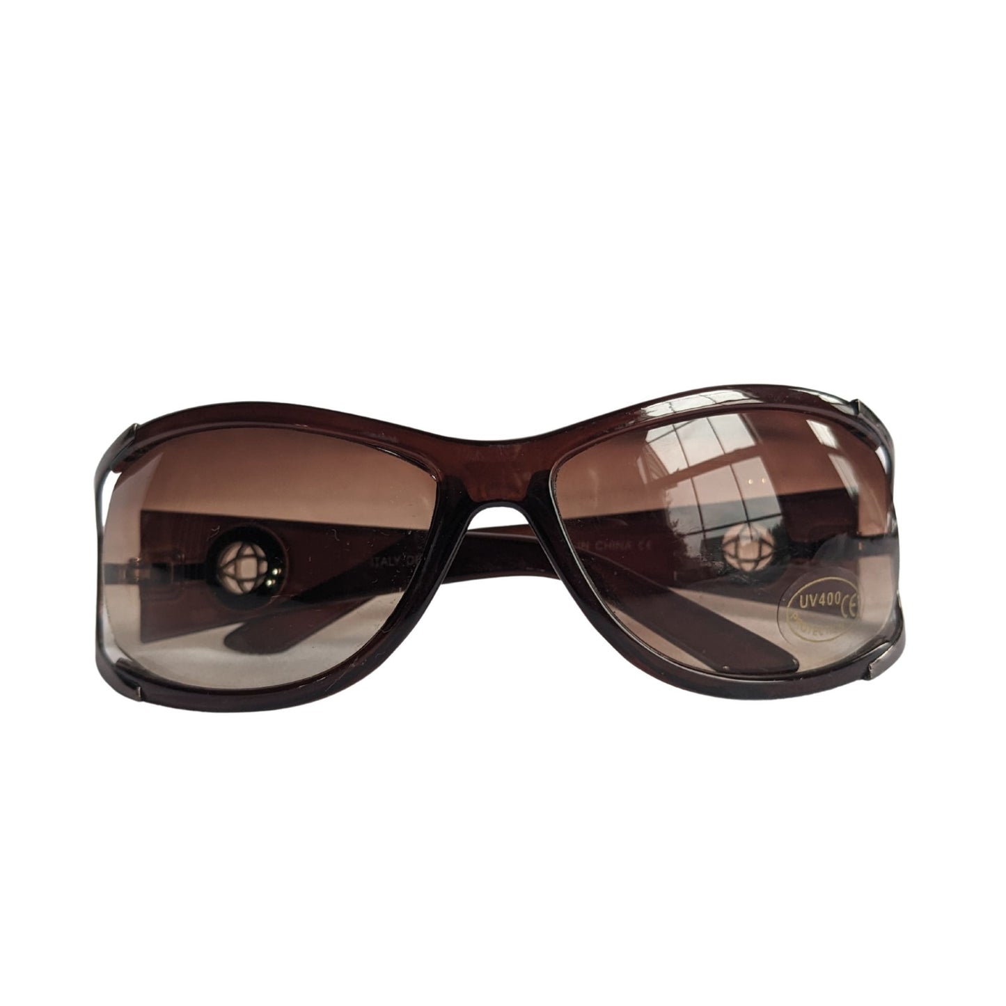 Vintage Y2K NWT UNKNOWN Brown Rectangular Sunglasses