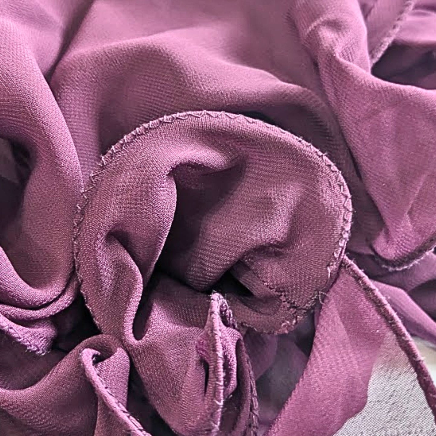 NWT TS COUTURE Strapless Grape Pleated Chiffon Fairy Ruffle Tea Prom Dress Sz 8
