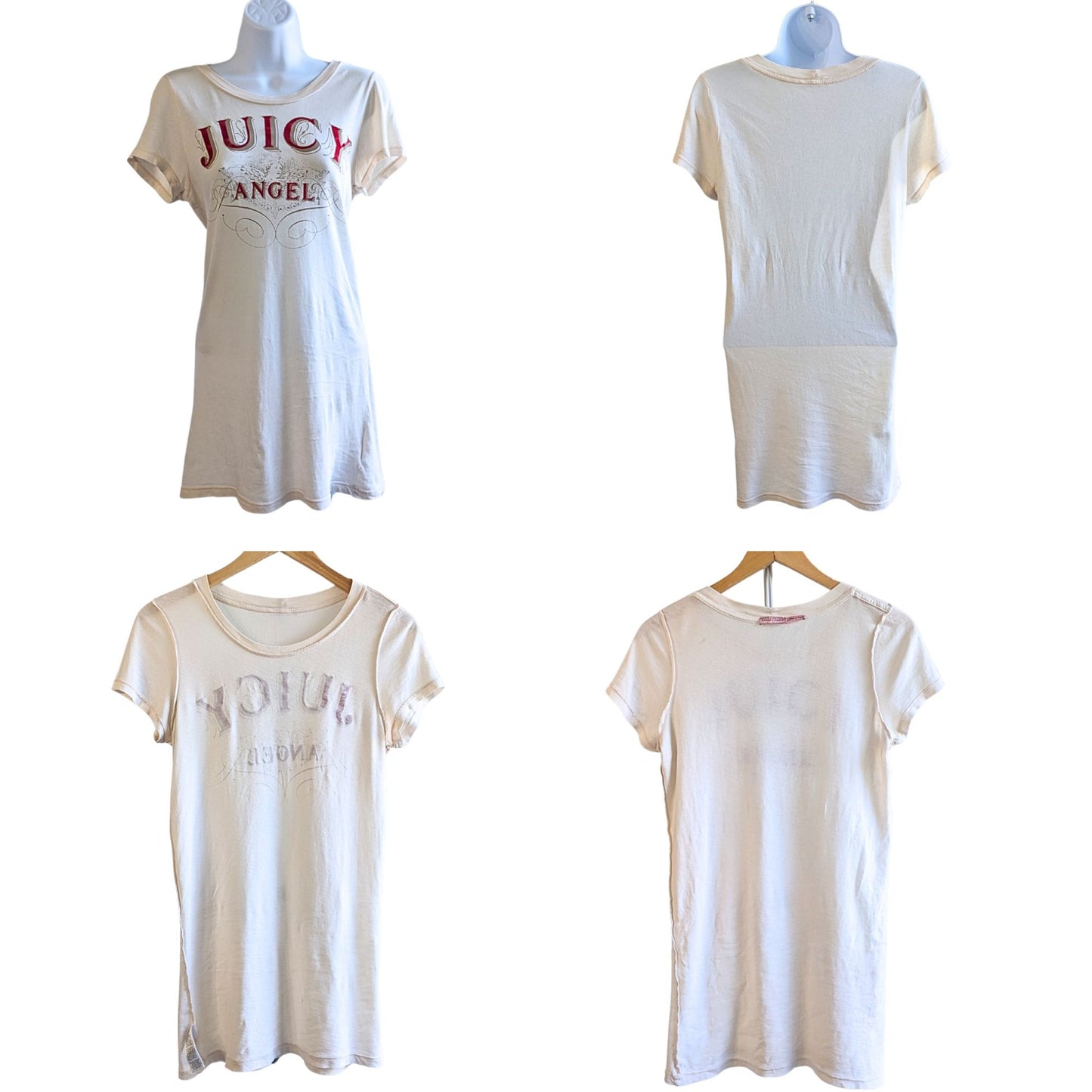 Vintage Y2K JUICY COUTURE 3-pc Sparkly Purple Angel Velour Matching Set Size M/L