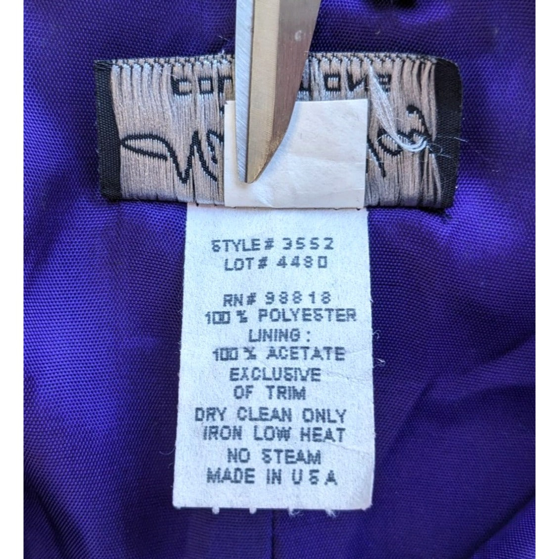 Vintage 90s/Y2K NIGHT WAY COLLECTIONS Azure Indigo Prom Dress Size 10