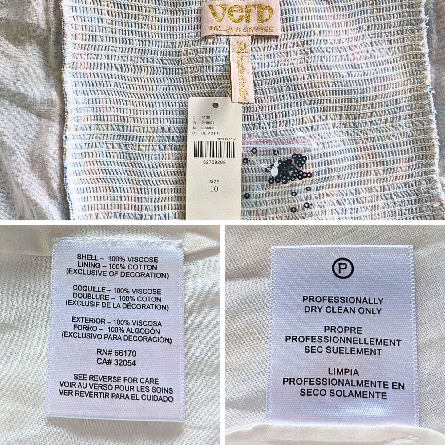 NWT Anthropologie VERB Pallavi Singhee Vineyard Tiered Floral Maxi Sundress Sz10