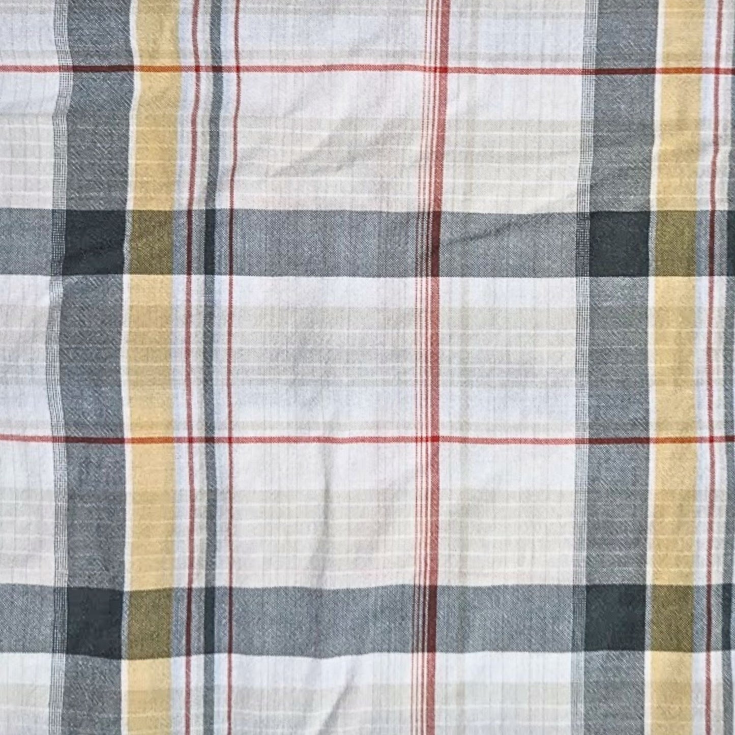Vintage Y2K TIMBERLAND Madras Plaid 100% Cotton SS Button Up Shirt Mens Size M