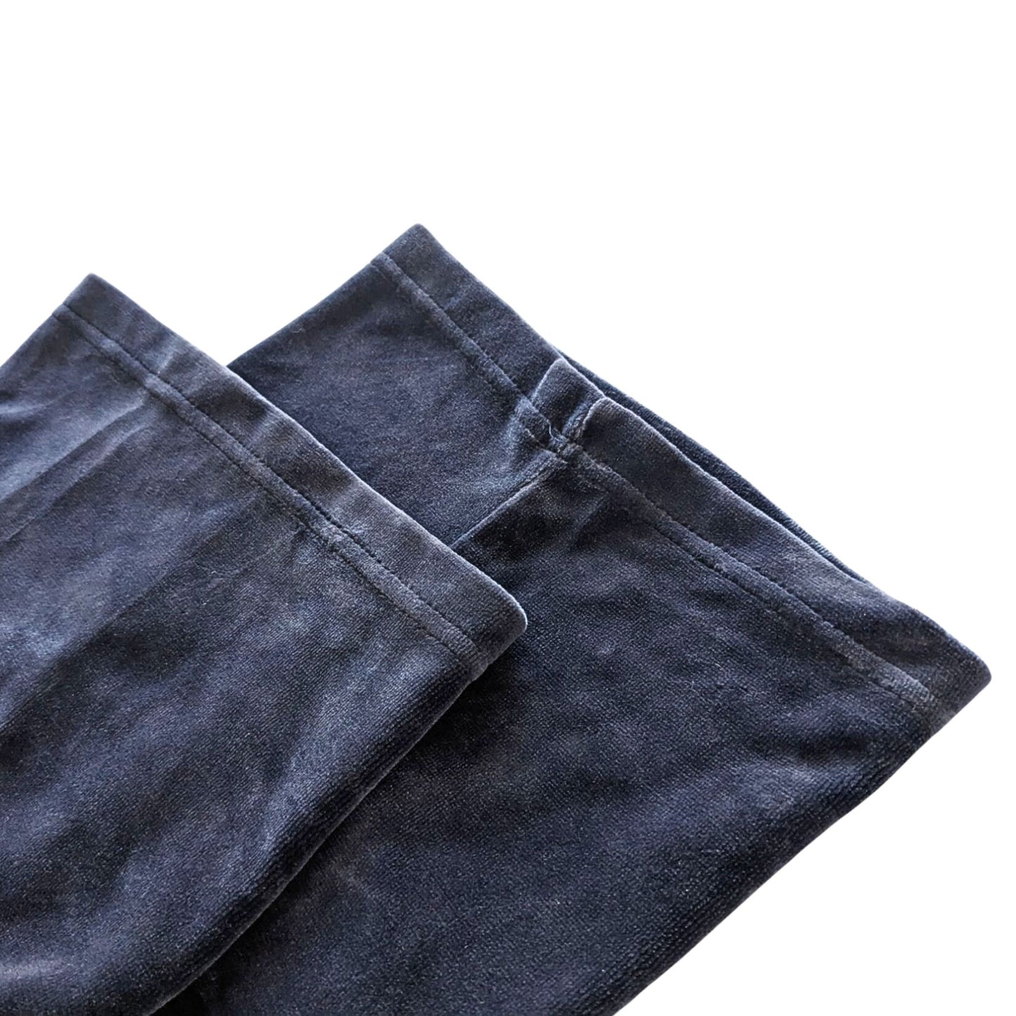 Vintage Y2K GAP Navy Blue Pink Stretch Velour Wide Band 2003 Track Pants Size S