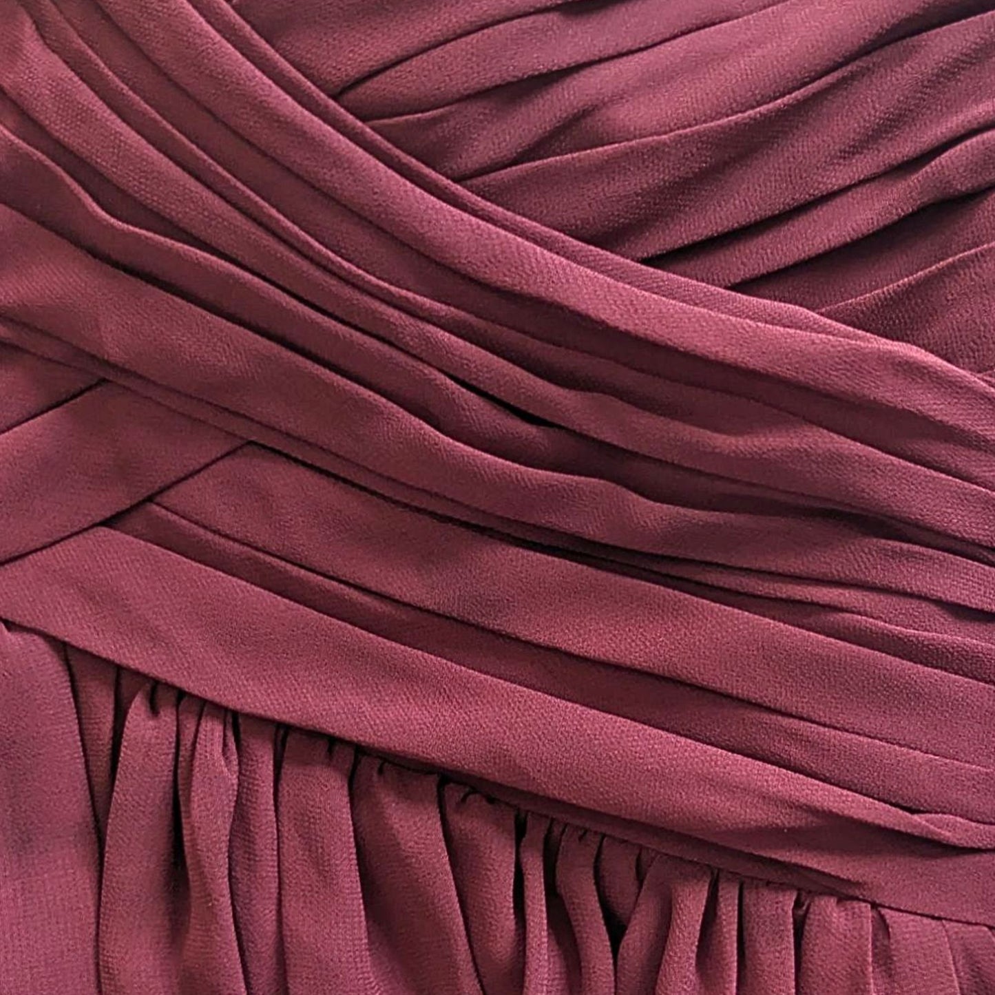 BILL LEVKOFF 778 Wine Strapless Sweetheart Bridesmaid Dress Size 6