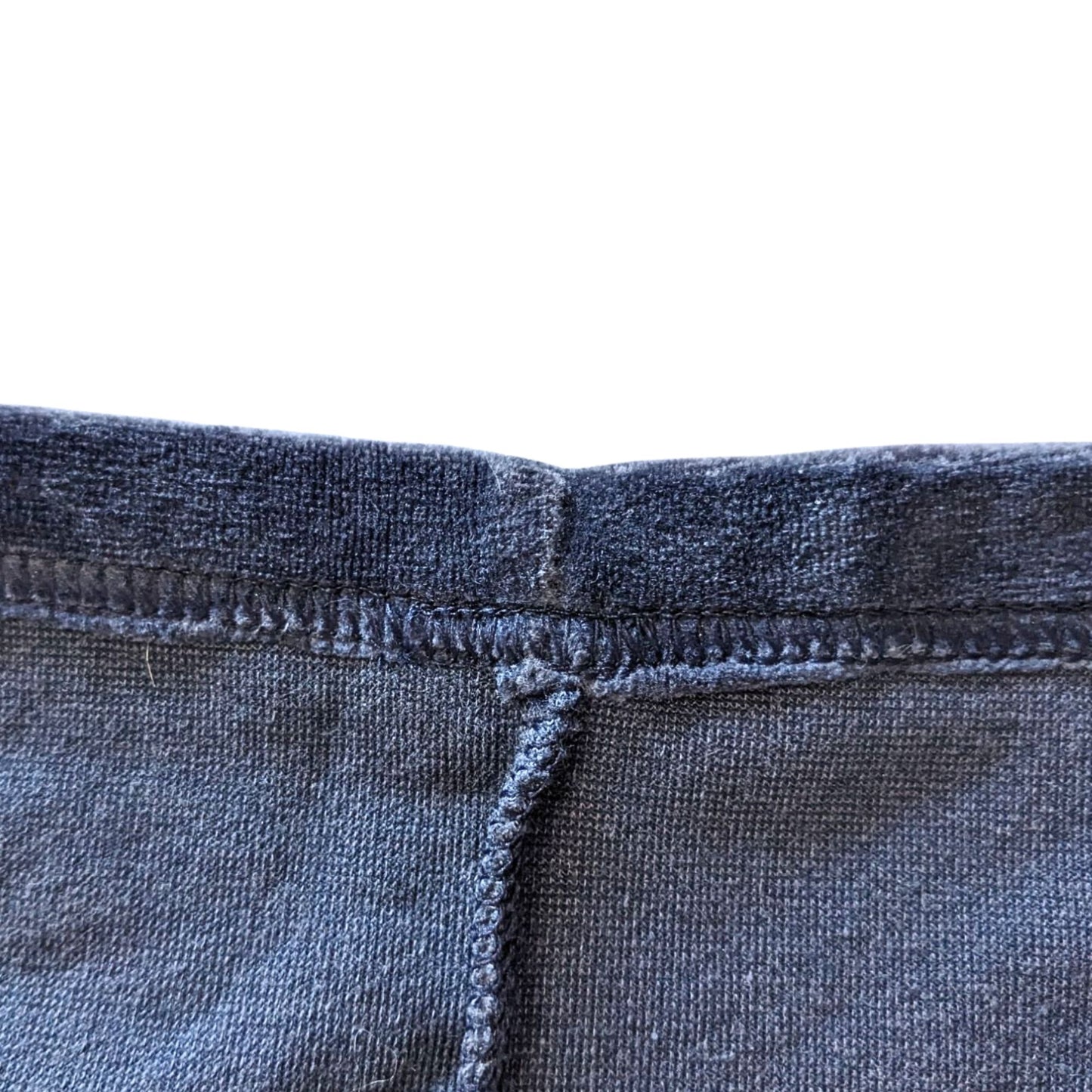 Vintage Y2K GAP Navy Blue Pink Stretch Velour Wide Band 2003 Track Pants Size S