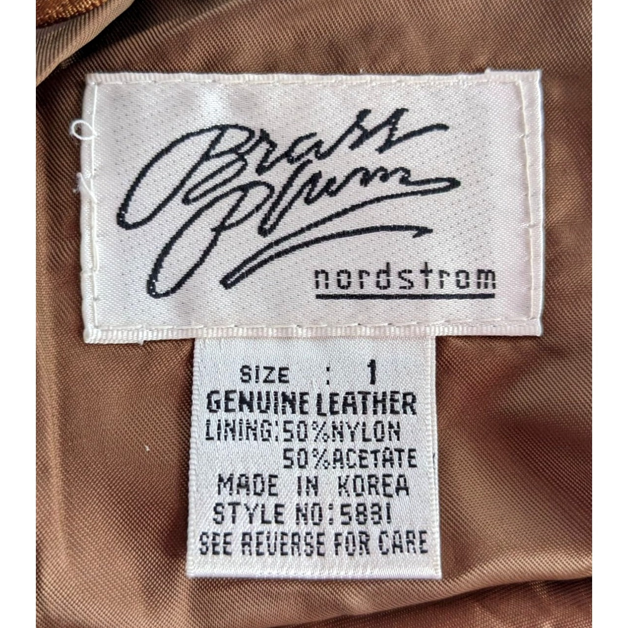 Vintage 70s Nordstrom BRASS PLUM Brown Leather Miniskirt Boho Hippie Size 1