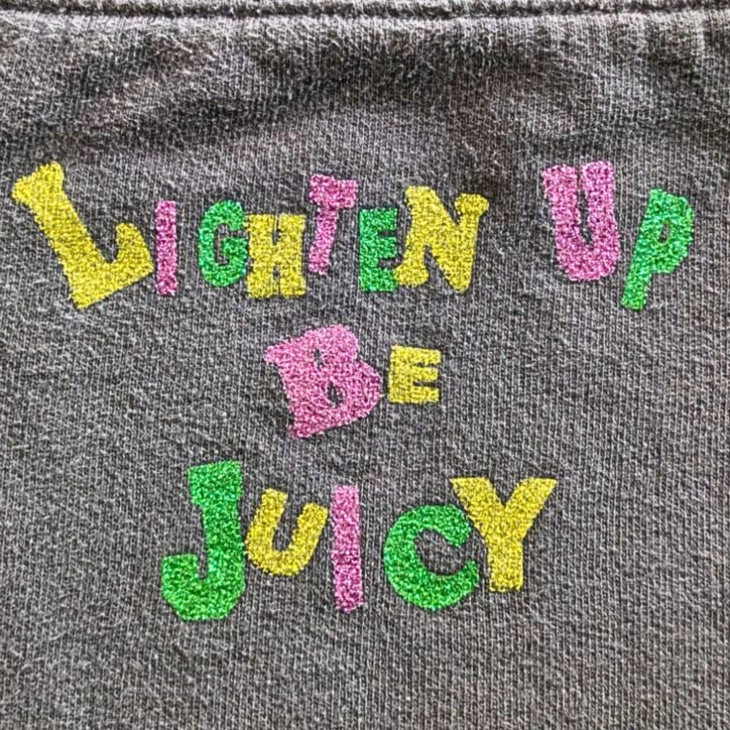 Vtg Y2K JUICY COUTURE 3-pc Kidcore Yellow Green Matching Outfit w/ Belt Bag Sz M