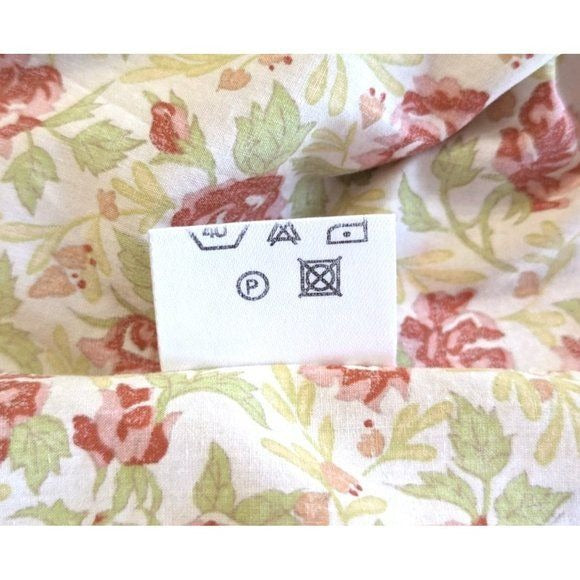 Vintage 70s/80s AVOCA COLLECTION Irish Floral Button Down 100% Cotton Size 10