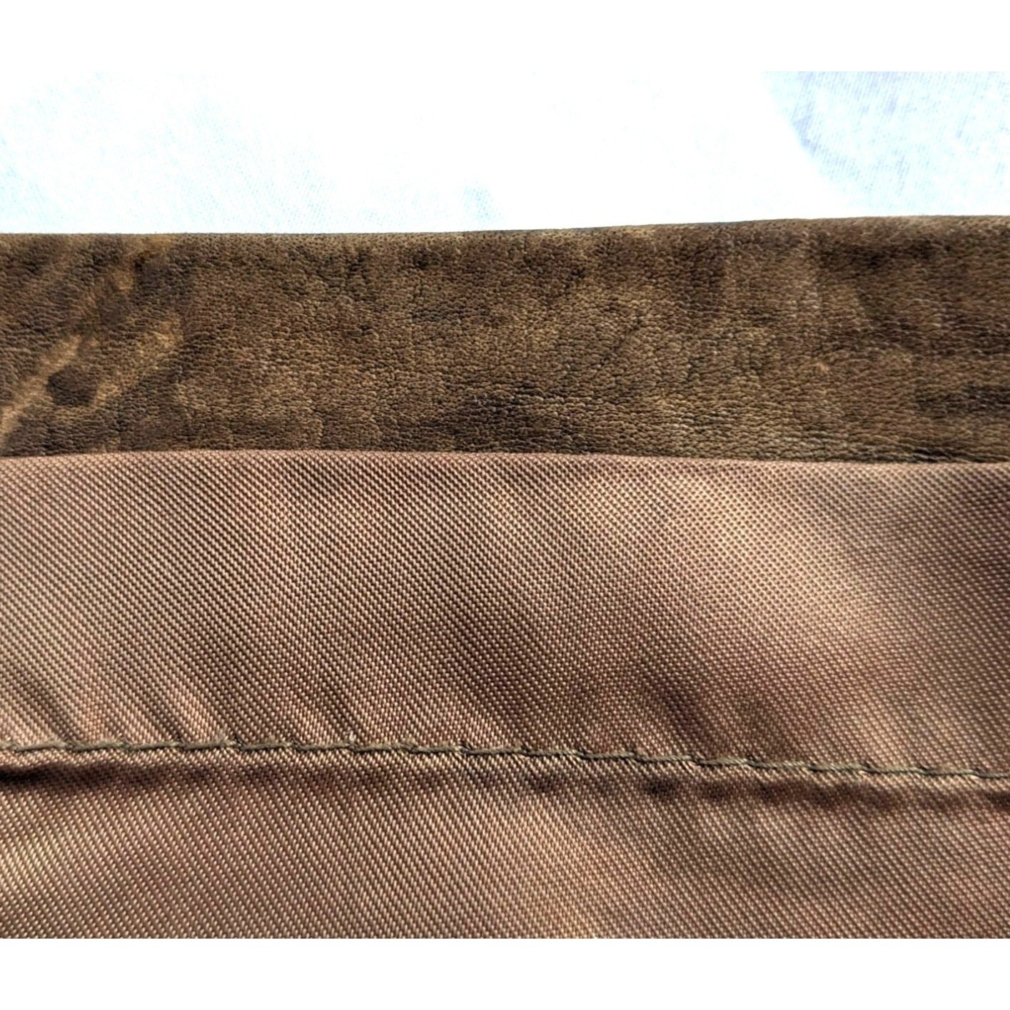 Vintage 70s Nordstrom BRASS PLUM Brown Leather Miniskirt Boho Hippie Size 1