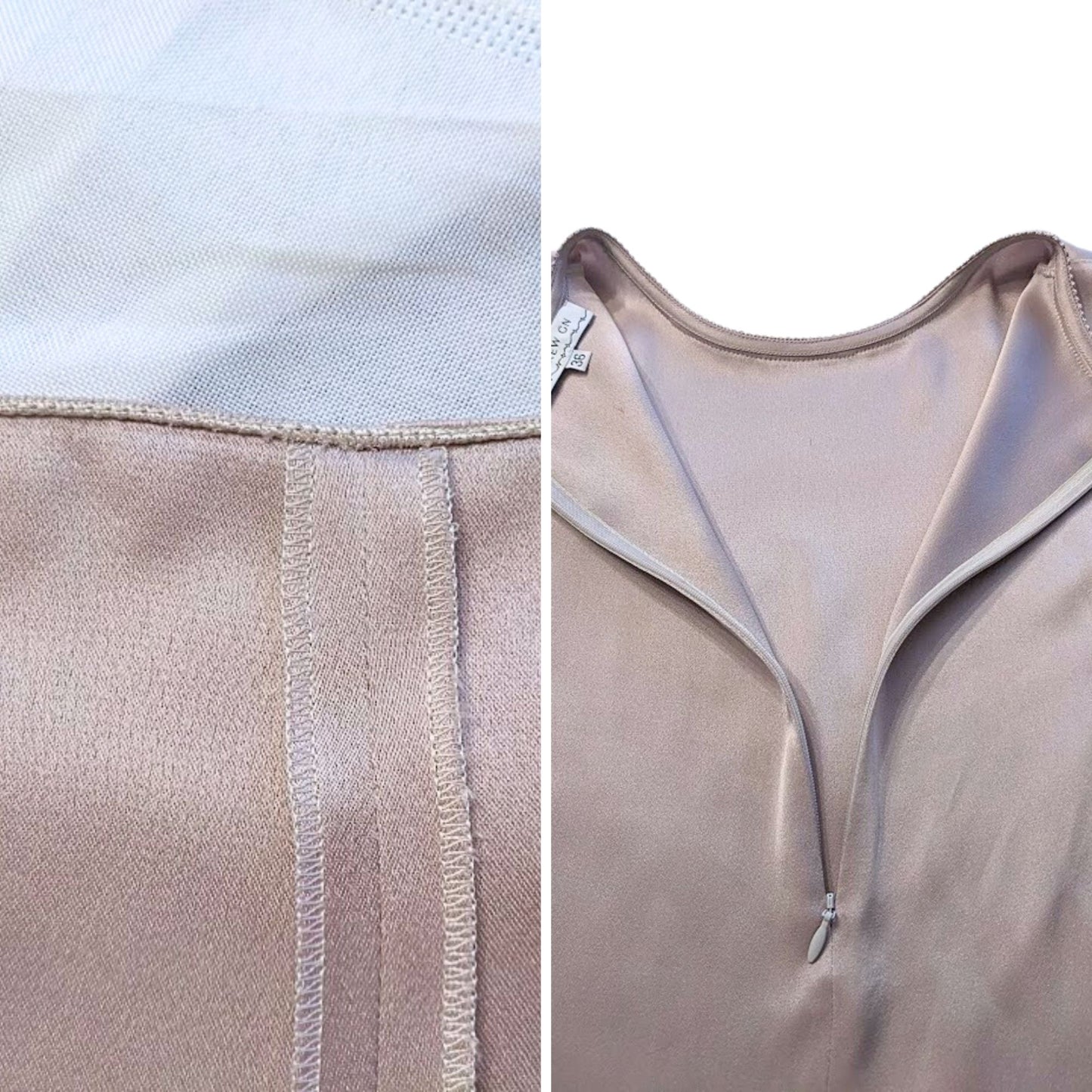 2015 ANDREW GN Dusty Mauve Boho Fringe Heirloom Fabric-Themed RTW Blouse Size 36