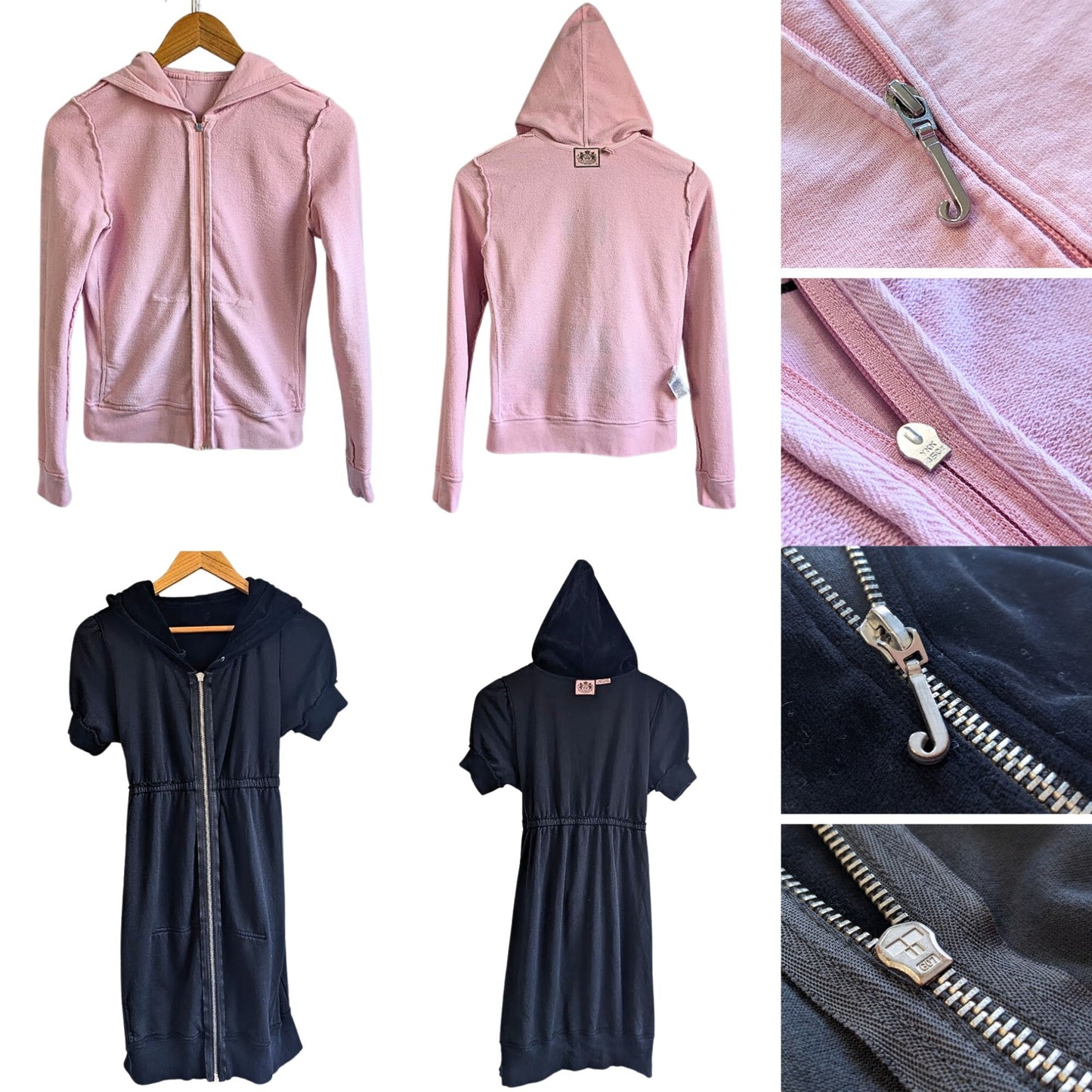 Vtg Y2K JUICY COUTURE Be Juicy Superfan Mix & Match 5pc Tracksuit Set + Bag Sz M