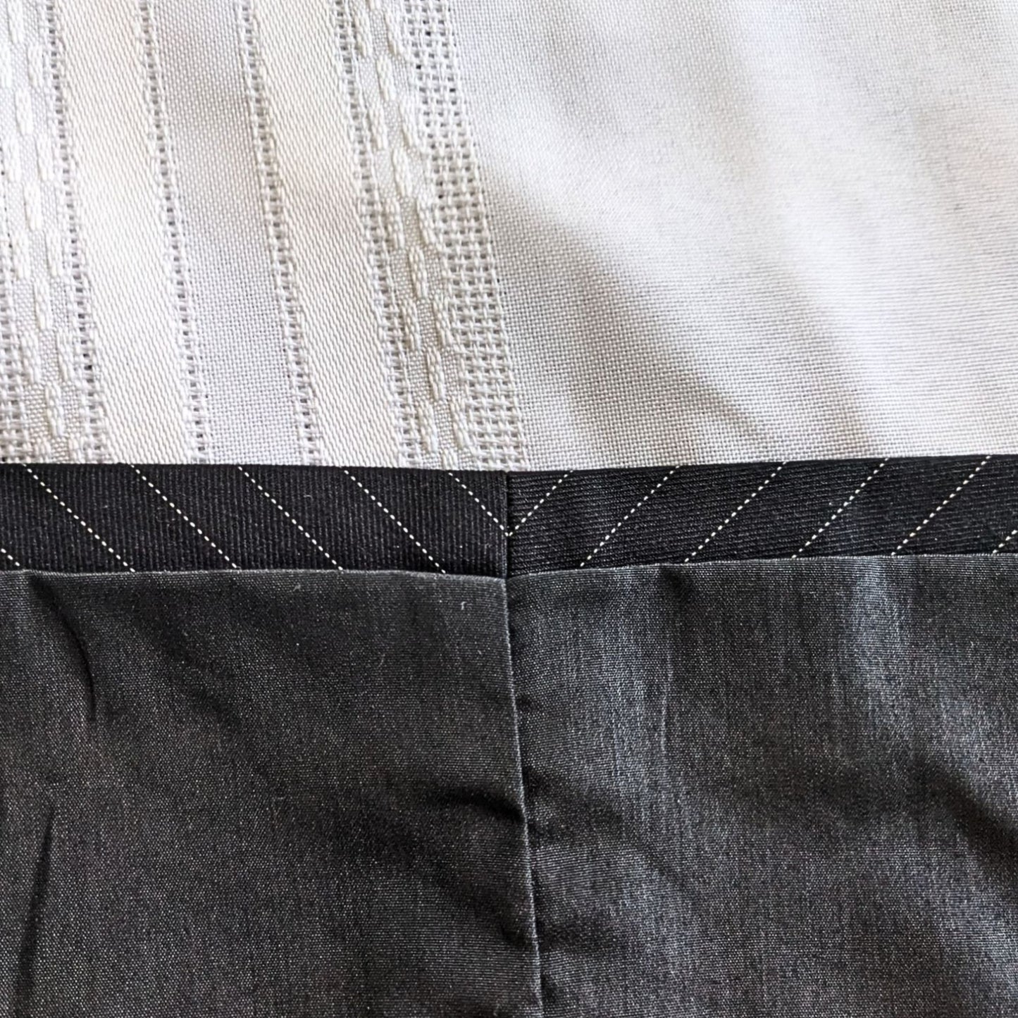 Anthropologie GREYLIN Office Siren Black Pinstriped Peplum Blazer Size M