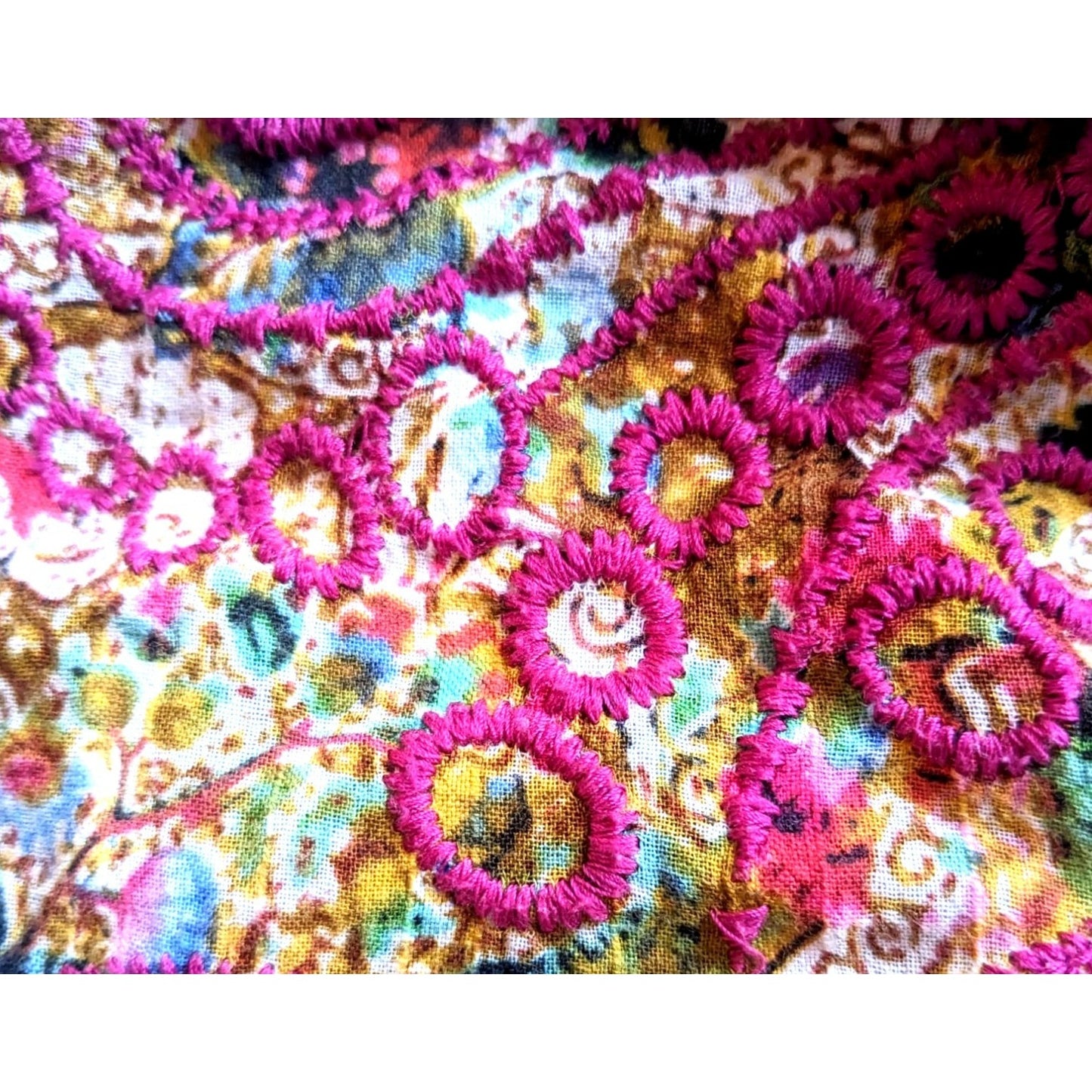 ROSA CHA Gold & Pink Indian Embroidered Jingle Bell Shorts High Waist Size XS
