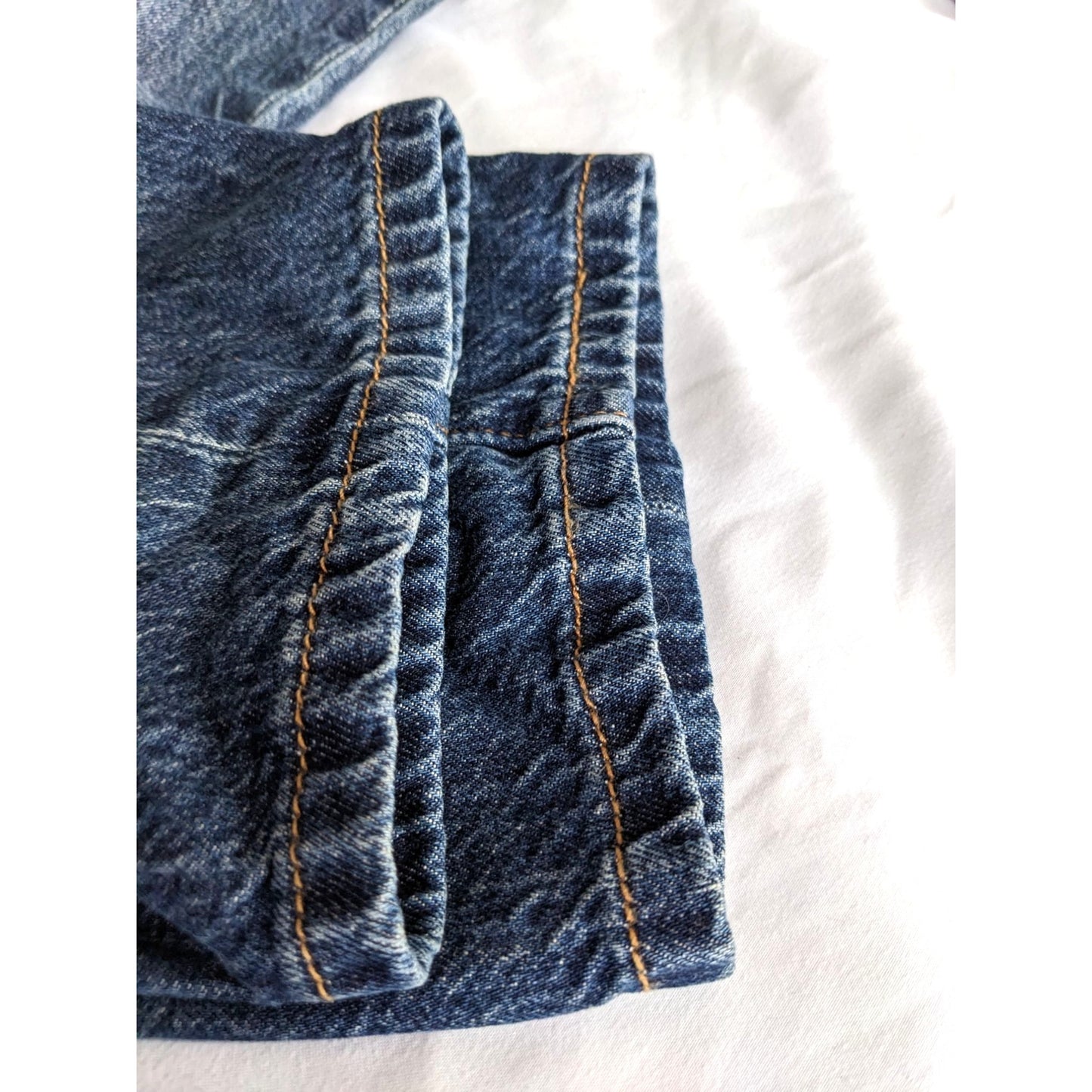 LEVI'S 501Jeans Men's Straight Dark Wash Shredded 0242 29x32