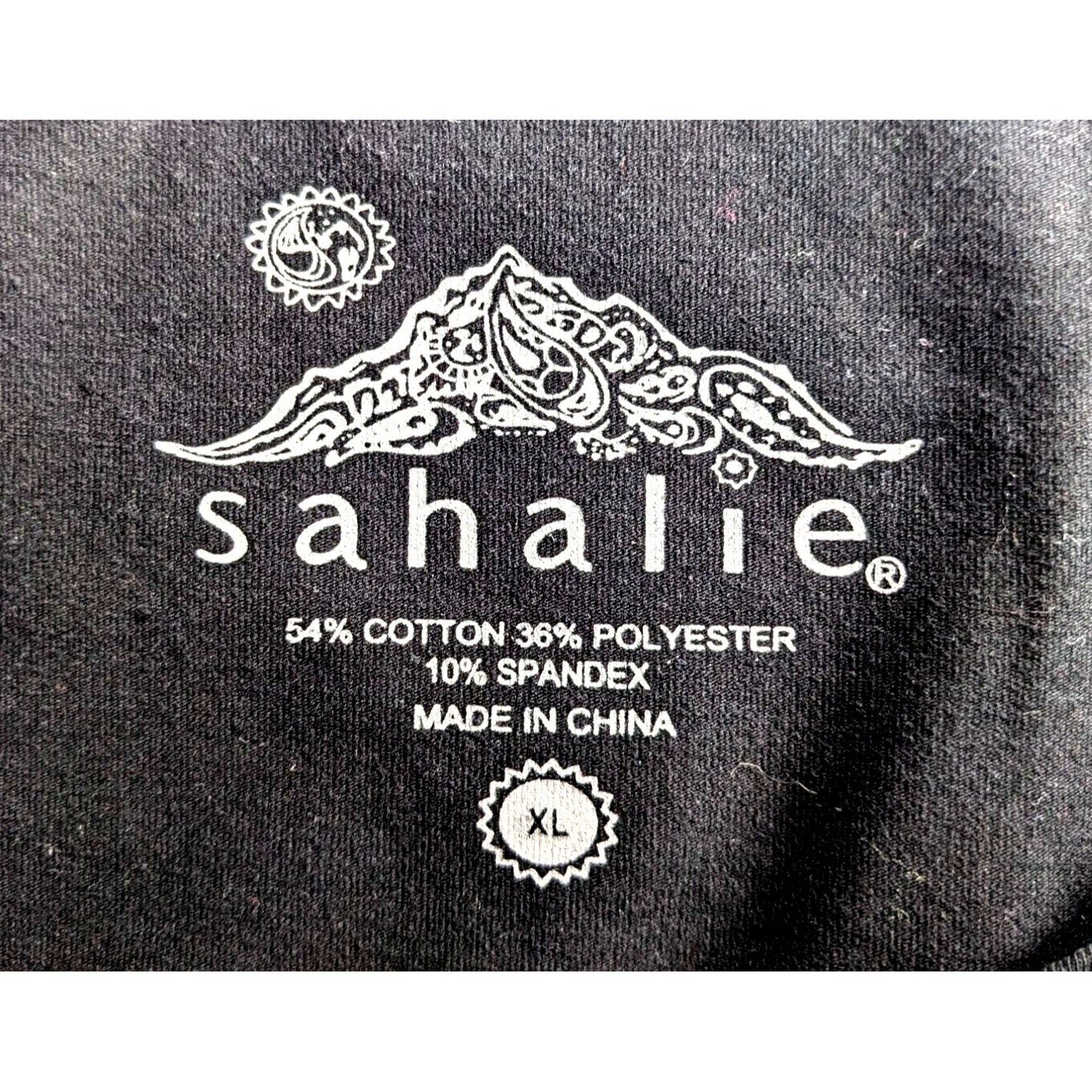 SAHALIE A-Line Ponte Little Black Dress Elevated Basics Cotton Blend Size XL