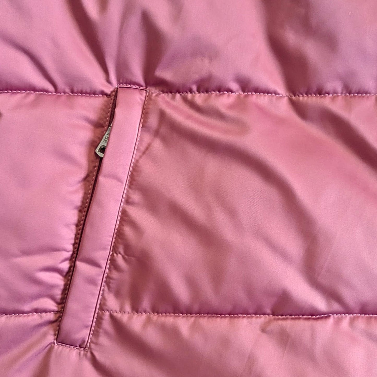 AVEC LES FILLES Trending Dusty Rose Wide Neck Wrap Duvet Crepe Puffer Coat Sz L