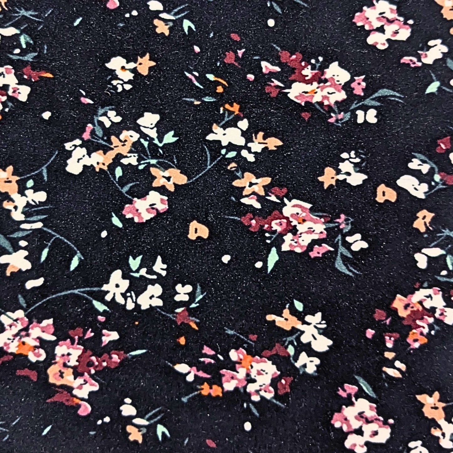 Matching Set LILDY Tunic & Leggings Burgundy Floral Super Soft Size S-M