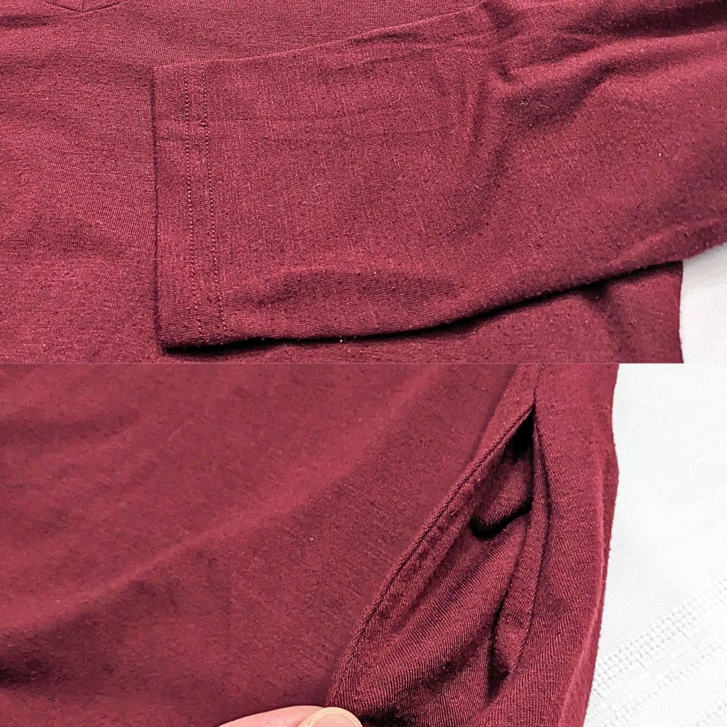 Matching Set LILDY Tunic & Leggings Burgundy Floral Super Soft Size S-M