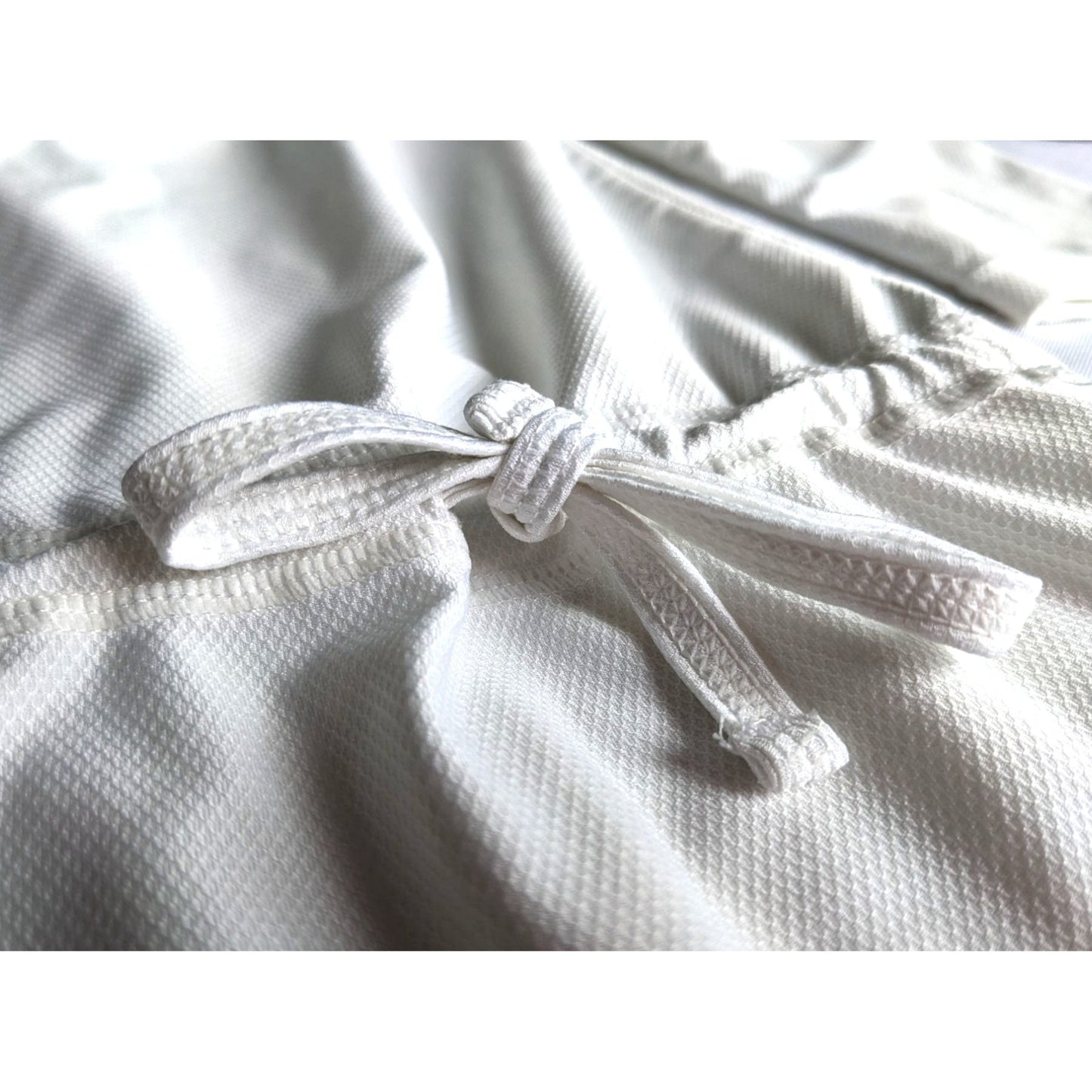 ATHLETA Grenada Wick-It White Swim Cover-Up 581751 Long Sleeve Drawstring Sz XS