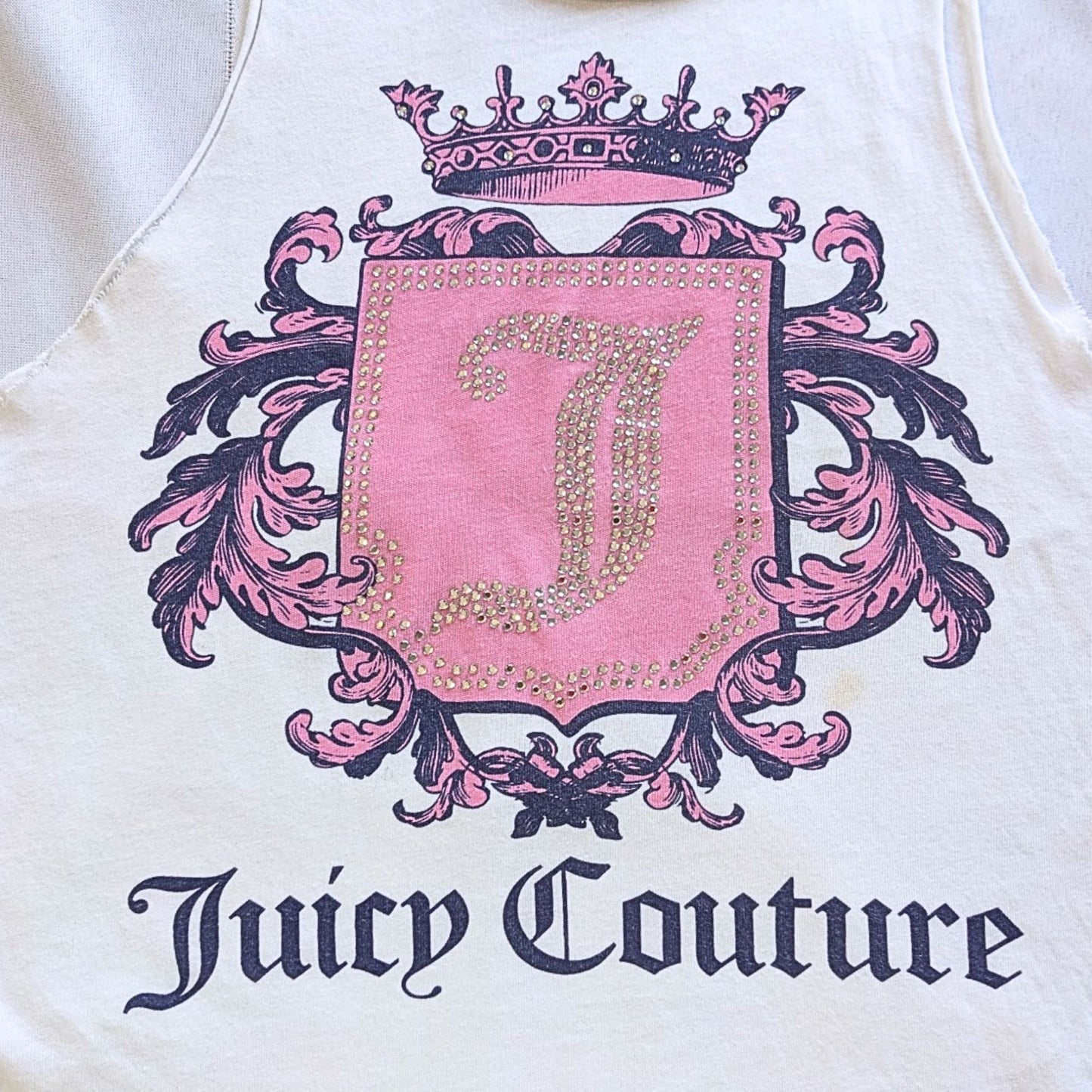 Vtg Y2K JUICY COUTURE Teal Pink 2-pc Shield & Crown Matching Set Sz M/L *FLAWED*