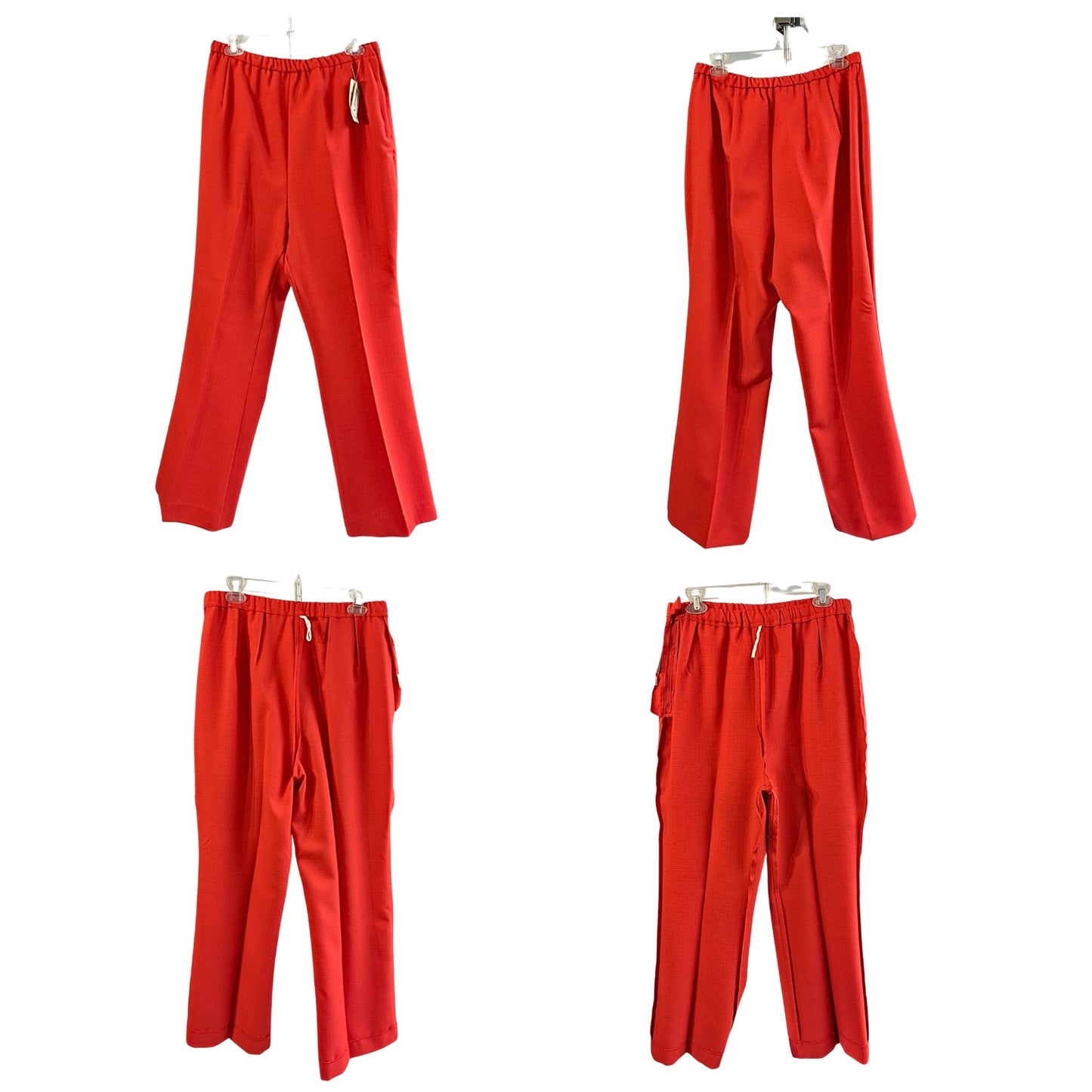 NWT Mint Vtg 1976 HERBERT LEVY SPORT Plus Size Tomato Red 2pc Leisure Suit Sz 3X