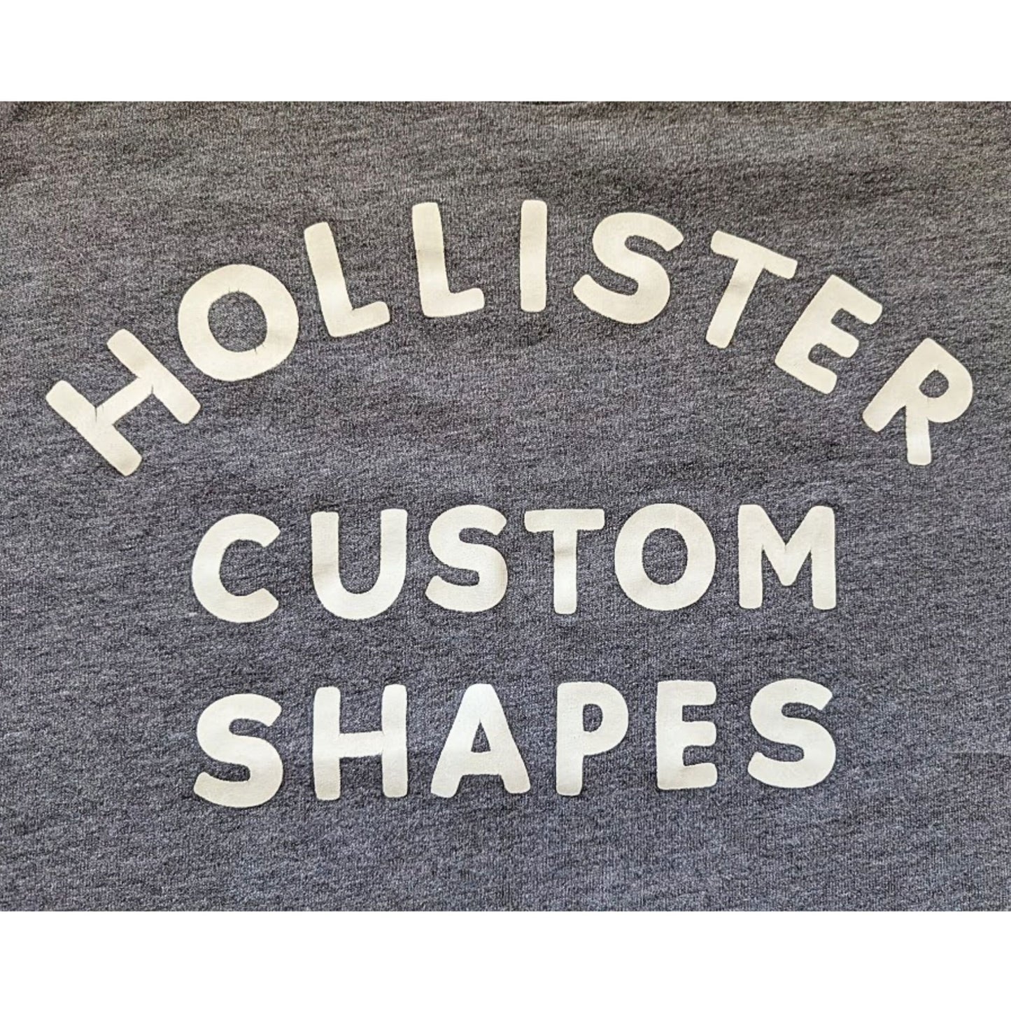 HOLLISTER Custom Shapes Heather Gray Crew Neck Short Sleeve Tee Men's Size M