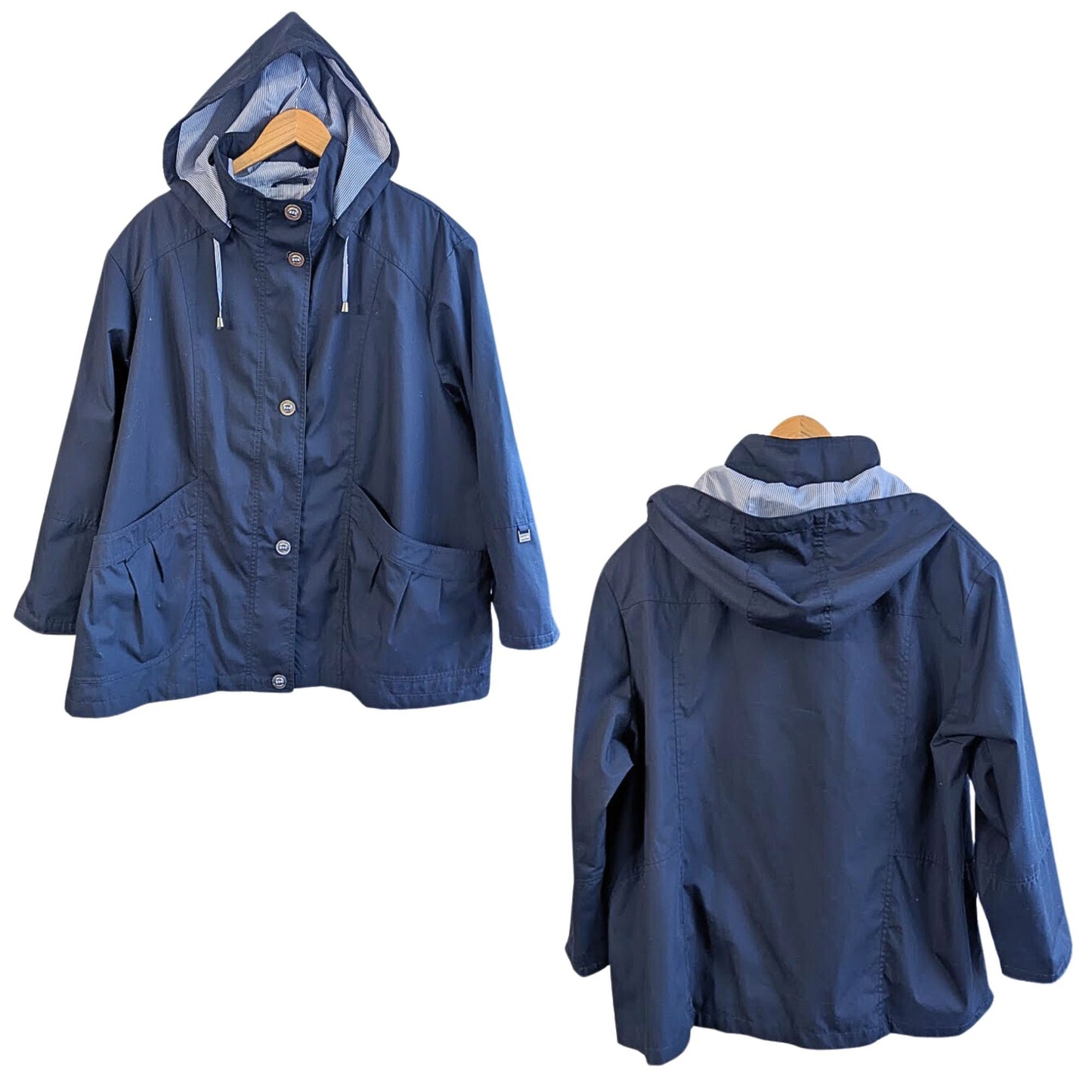 MACKINTOSH All Weather Lightweight Navy Blue Rain Utility Jacket Size 3X