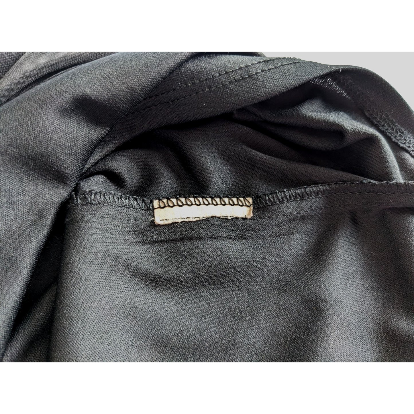 FRANK LYMAN DESIGN Dramatic Gold Circlet Black Halter Blouson Mini Dress Size 6