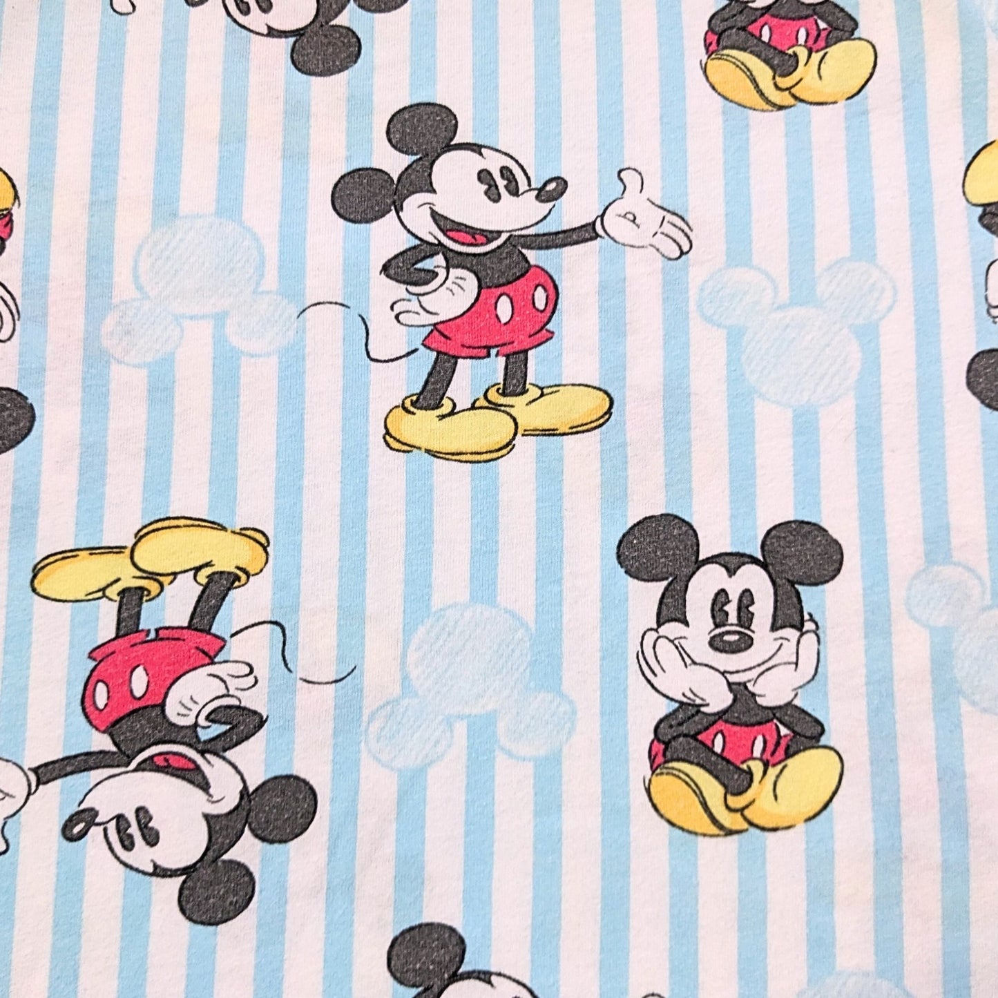 DISNEY MICKEY MOUSE Awning Stripe Cropped Pajama Pants Size 3X (22W-24W)