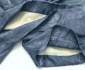 GOBI 100% Silk Blue Knot Front Traditional Chinese Jacket Mandarin Collar Size L