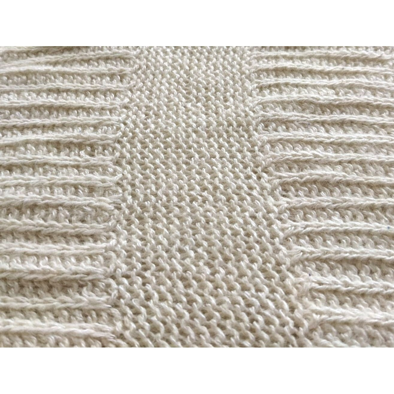 Vintage 80s T.Q. Angora Lambs Wool Blend Ivory Knit Sweater Vest Lagenlook Sz S