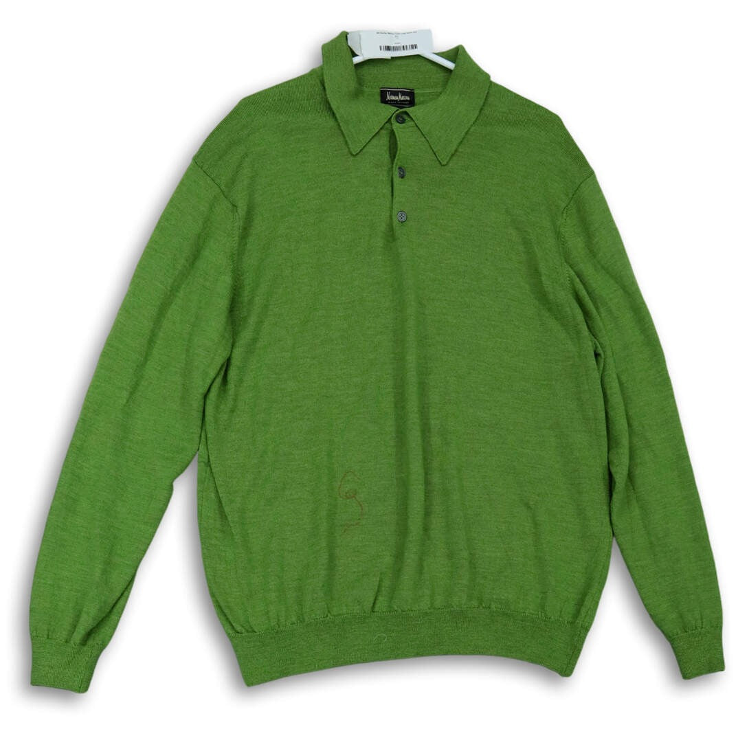 NEIMAN MARCUS 100% Extrafine Merino Wool Sweater Made in Italy Size XXL