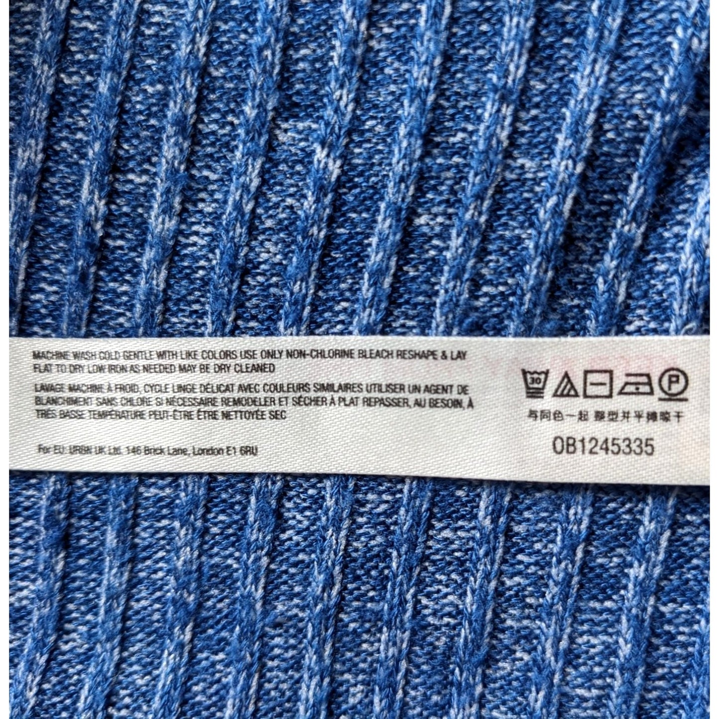 Anthropologie SATURDAY SUNDAY Blue Mariah Sporty Fem Midi Sweater Dress Size L