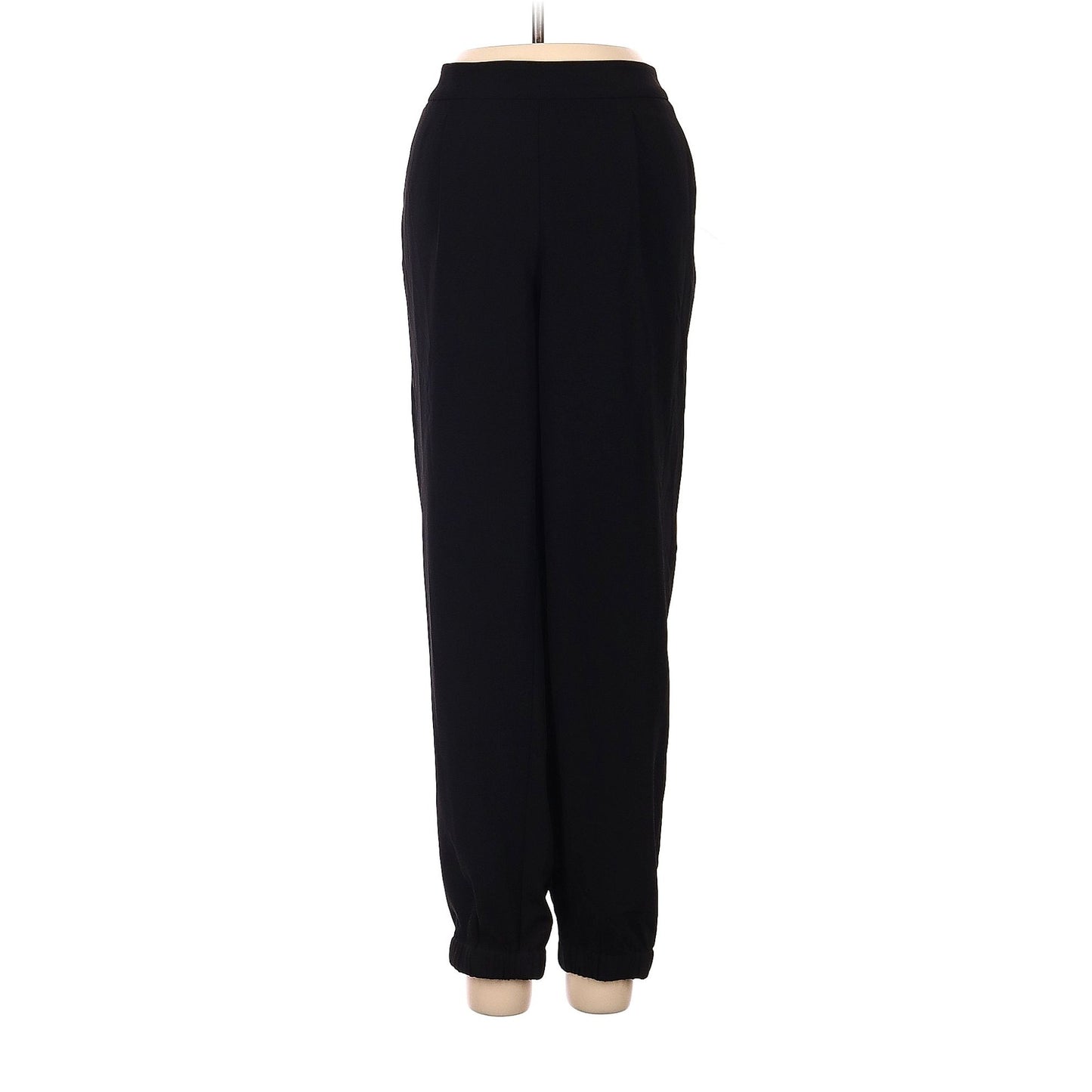 TROUVE Black Dress Crepe Joggers w/ Pockets & Elastic Cuffs Size 4