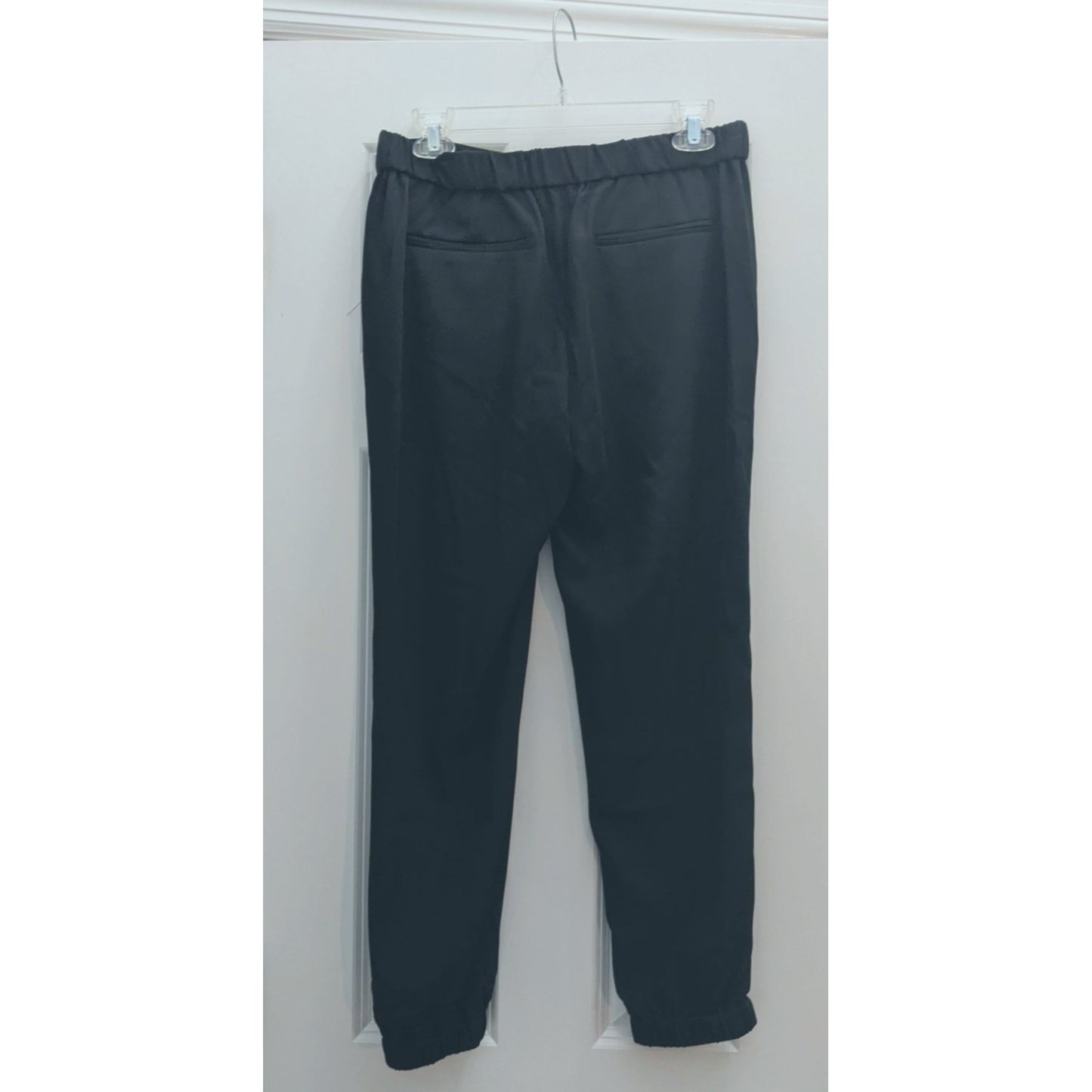 TROUVE Black Dress Crepe Joggers w/ Pockets & Elastic Cuffs Size 4
