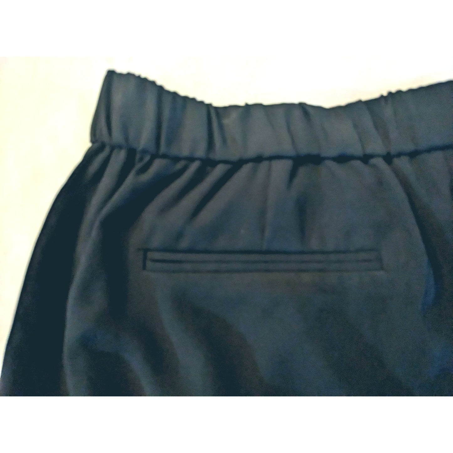 TROUVE Black Dress Crepe Joggers w/ Pockets & Elastic Cuffs Size 4
