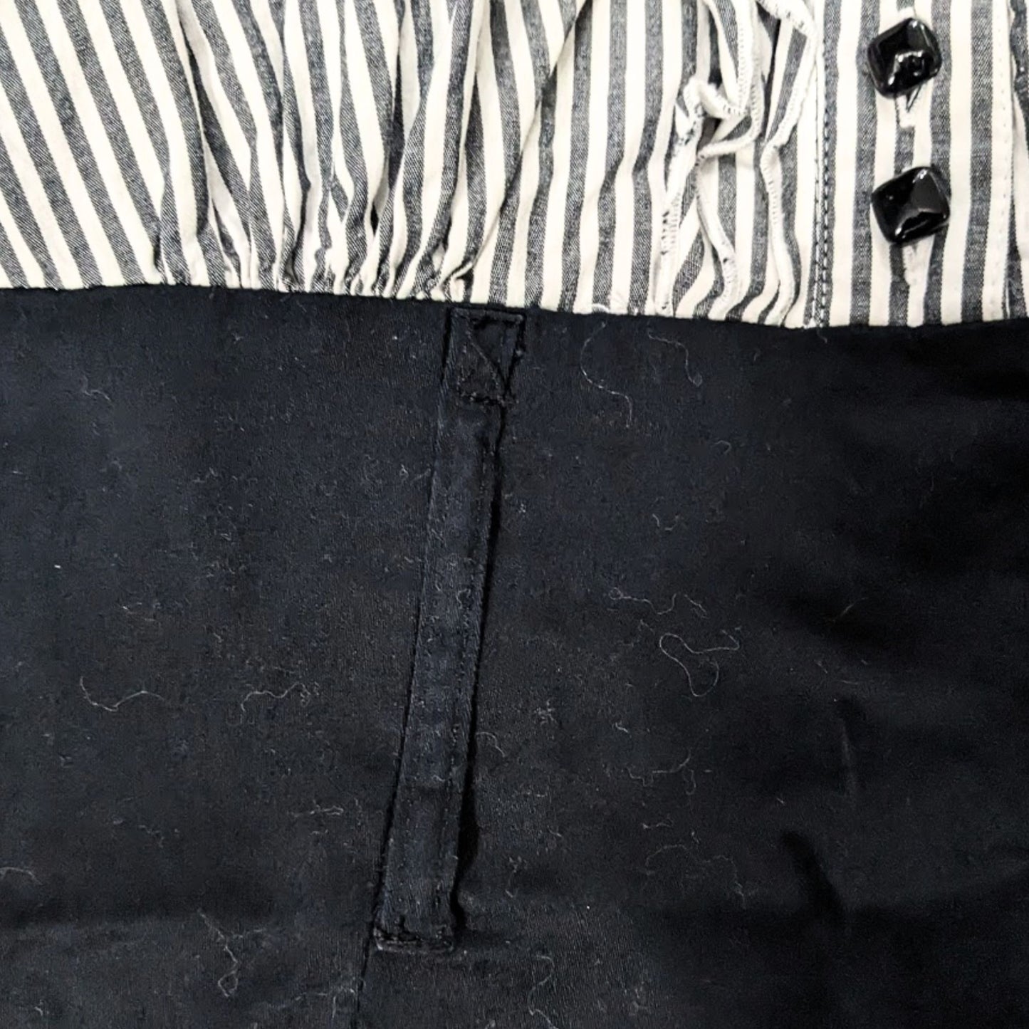 Vintage Y2K MY MICHELLE Office Siren Rockabilly Black & White Retro Bodycon Dress Size 7