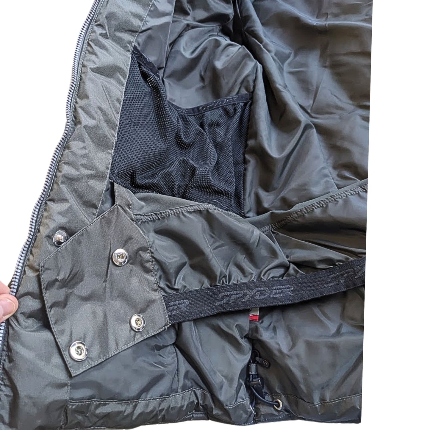 SPYDER Green Alia Thinsulate Mock Neck 10k/10k Puffer Ski Jacket 144104 Size 8