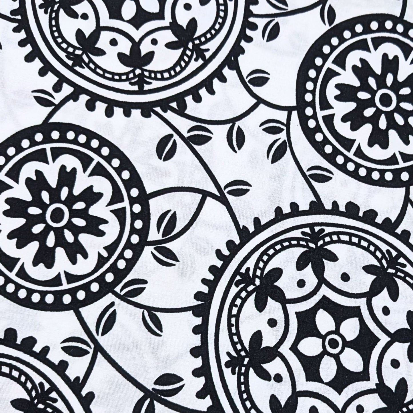 Vintage Y2K SPEECHLESS Black & White Suzani Print Fit & Flare Mini Dress Size 5