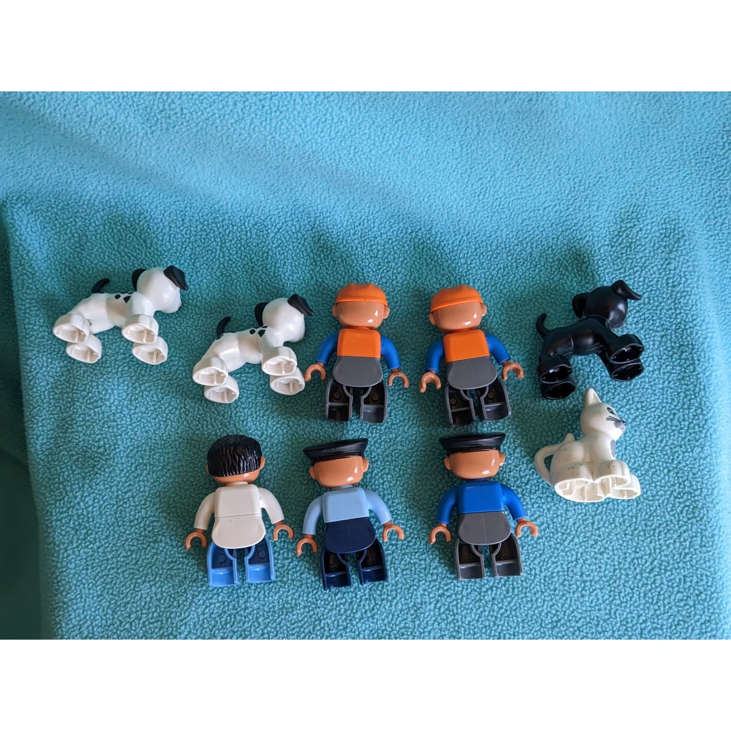 9 Piece Lego Duplo Town Figurines Replacements Bundle Lot w/ 2009 Postman