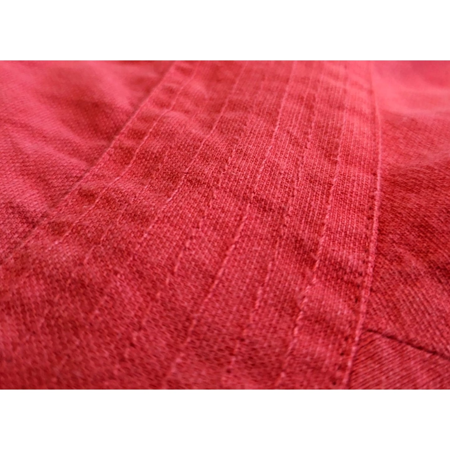 Vintage 90s COVINGTON Petite Salmon Linen Blend Midi Skirt A-Line Size 8P