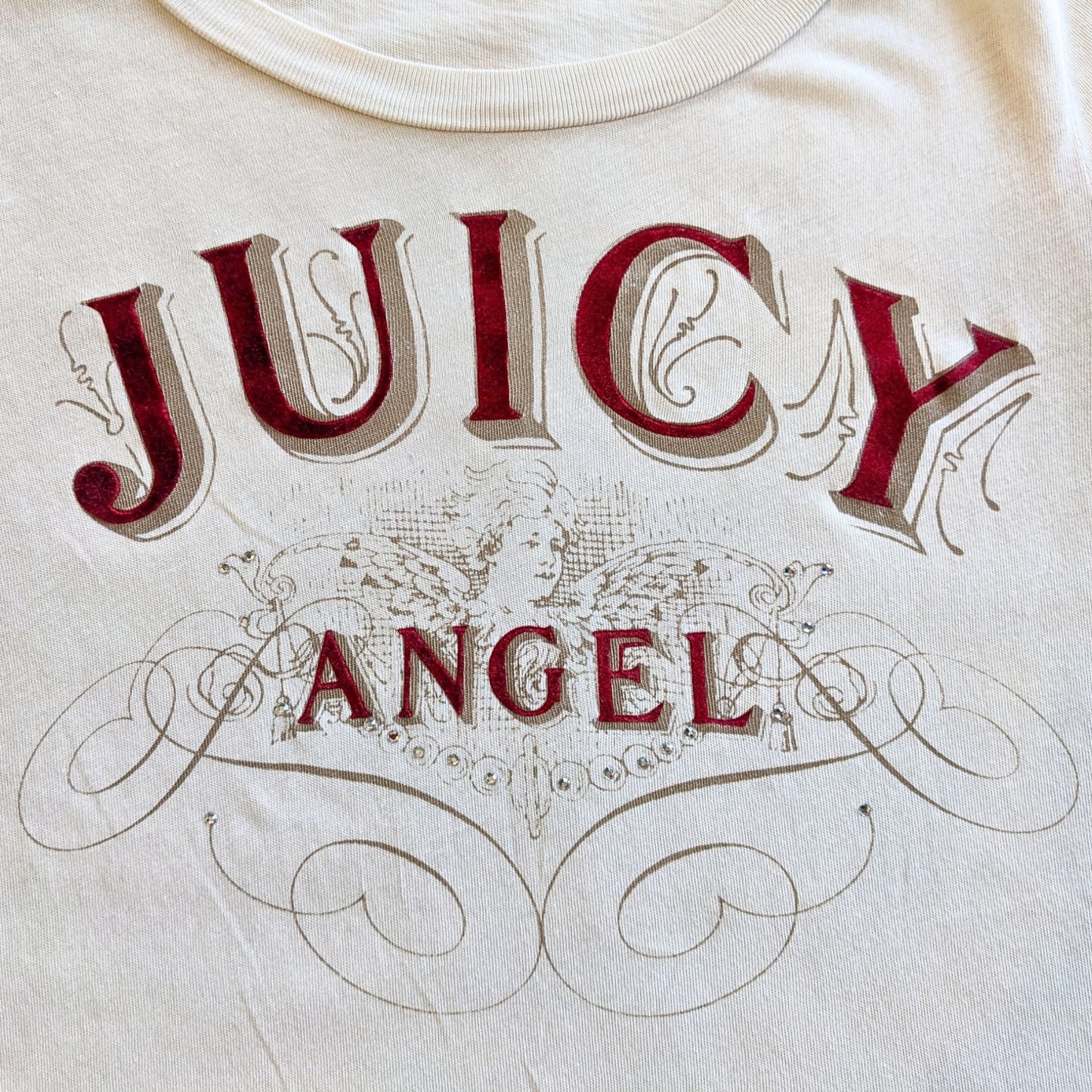 Vintage Y2K JUICY COUTURE 3-pc Sparkly Purple Angel Velour Matching Set Size M/L