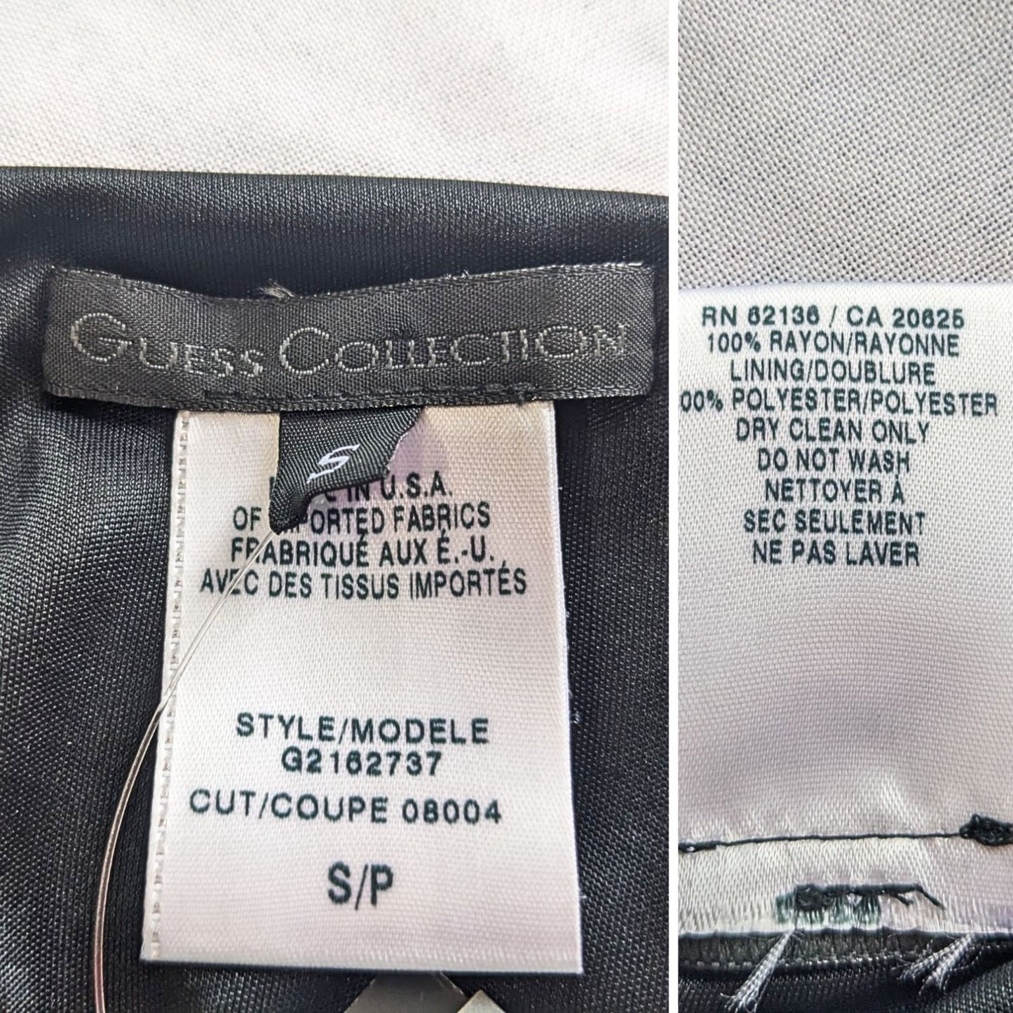 NWT Vintage Y2K GUESS Aqua Floral Cowl Bodycon Midi Dress Size S