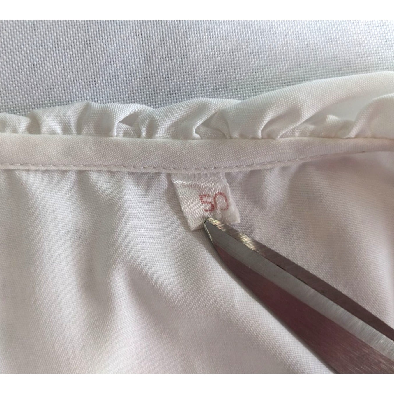 Vintage 70s/80s Cottagecore Western Soft White Button Down Blouse Size 50/XXL