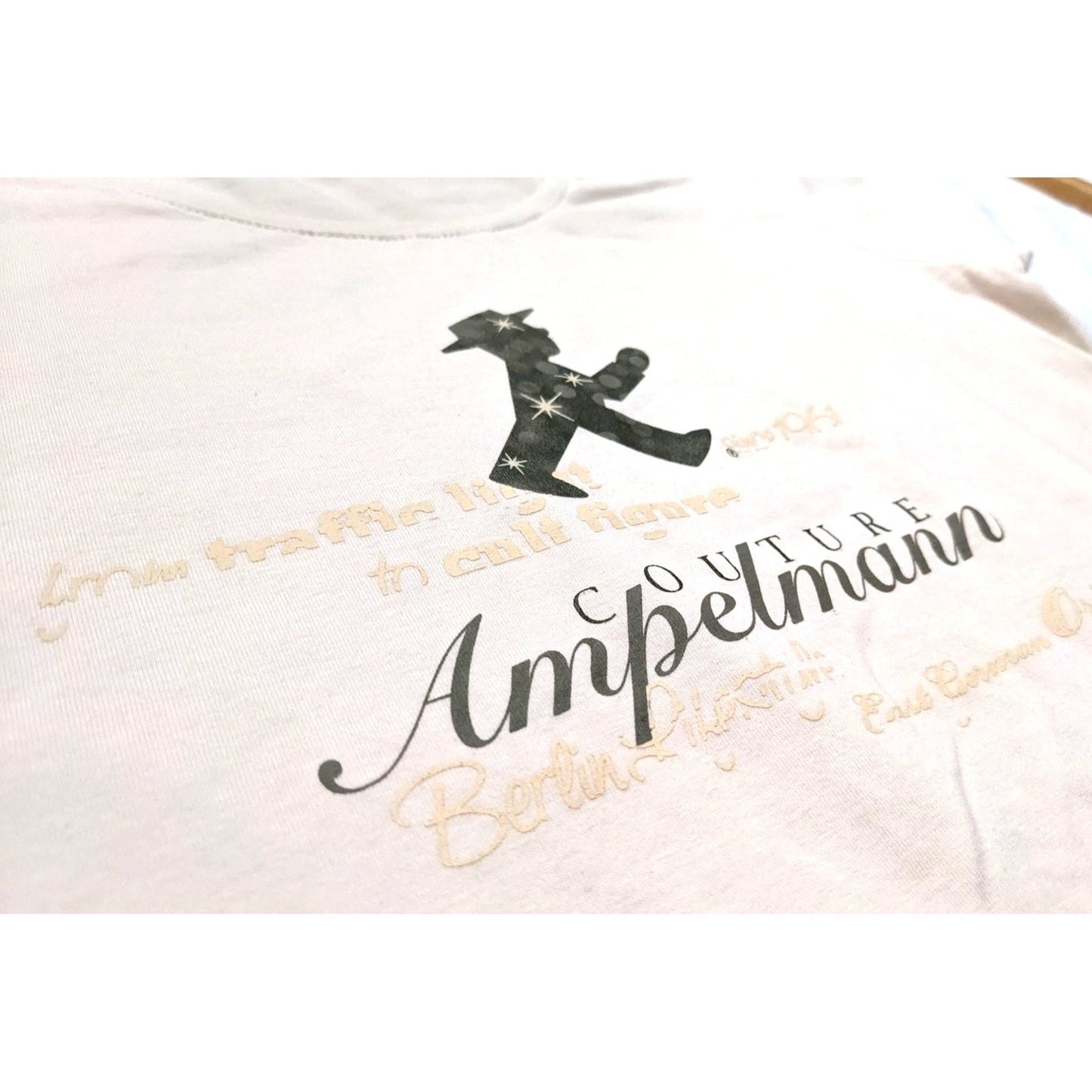 AMPELMANN Couture Soft Pink Tee Organic Cotton German Elevated Basics Size M