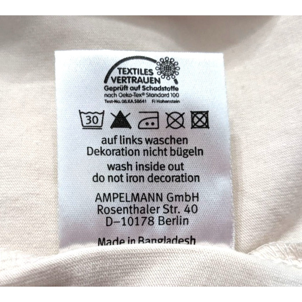AMPELMANN Couture Soft Pink Tee Organic Cotton German Elevated Basics Size M
